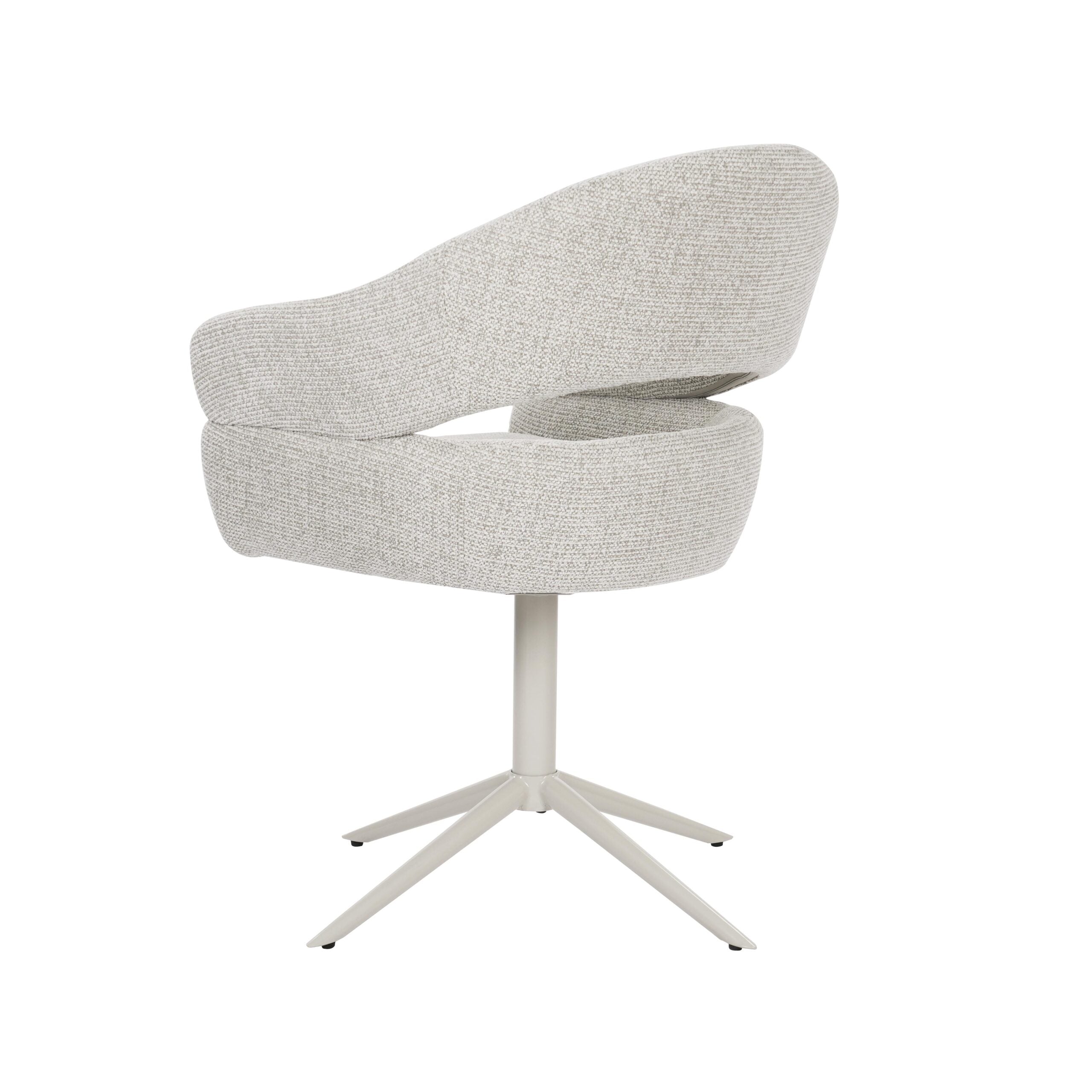 Draaibare eetkamerstoel Lily Beige - foto 5