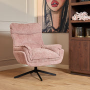 Draaibare fauteuil Vera Roze