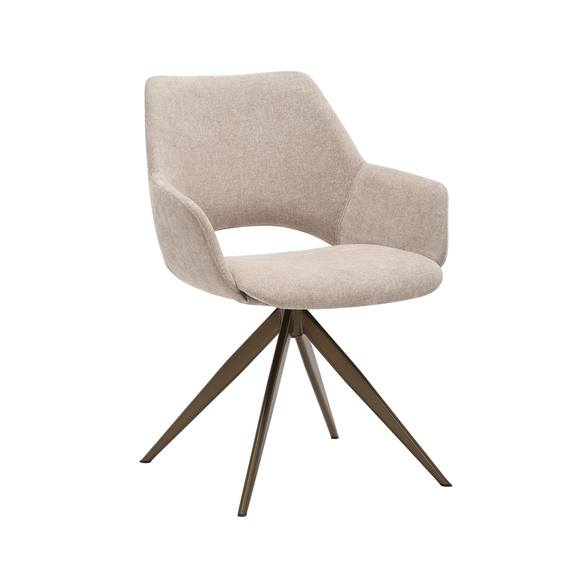Draaibare eetkamerstoel Daisy Beige