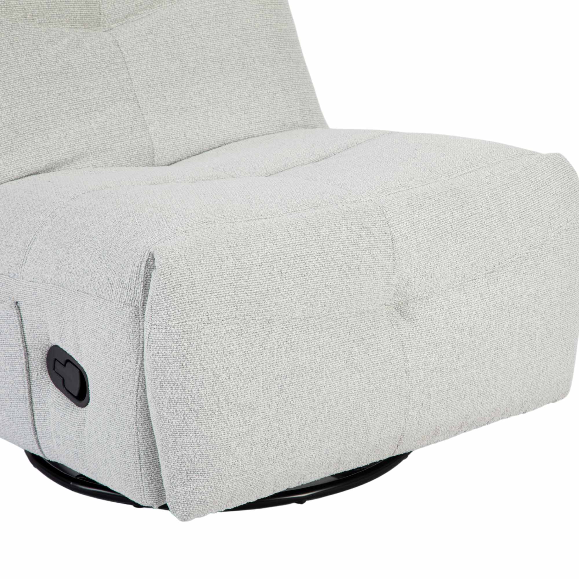 Relaxfauteuil Lazy | Draaibaar |  Light Grey