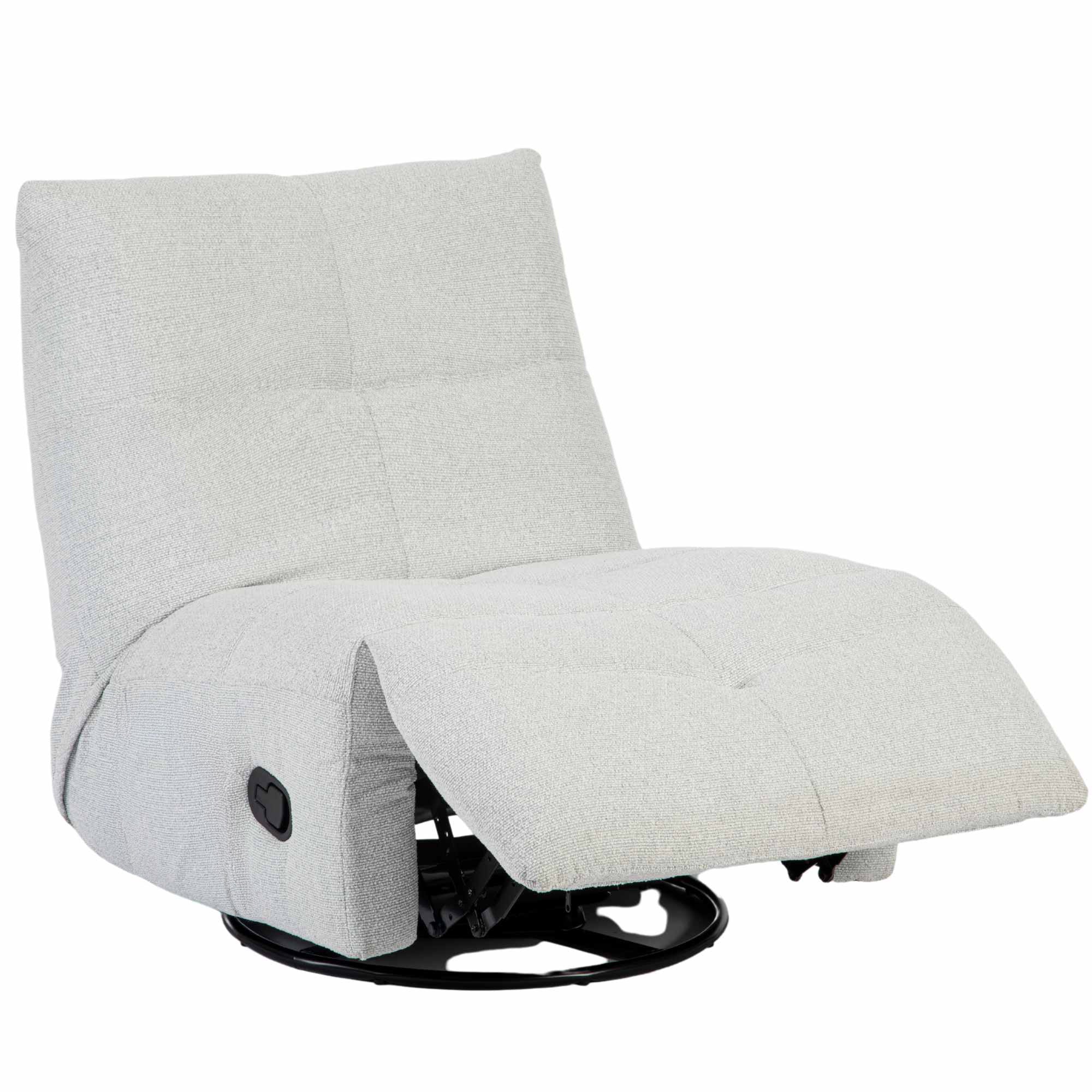 Relaxfauteuil Lazy | Draaibaar |  Light Grey