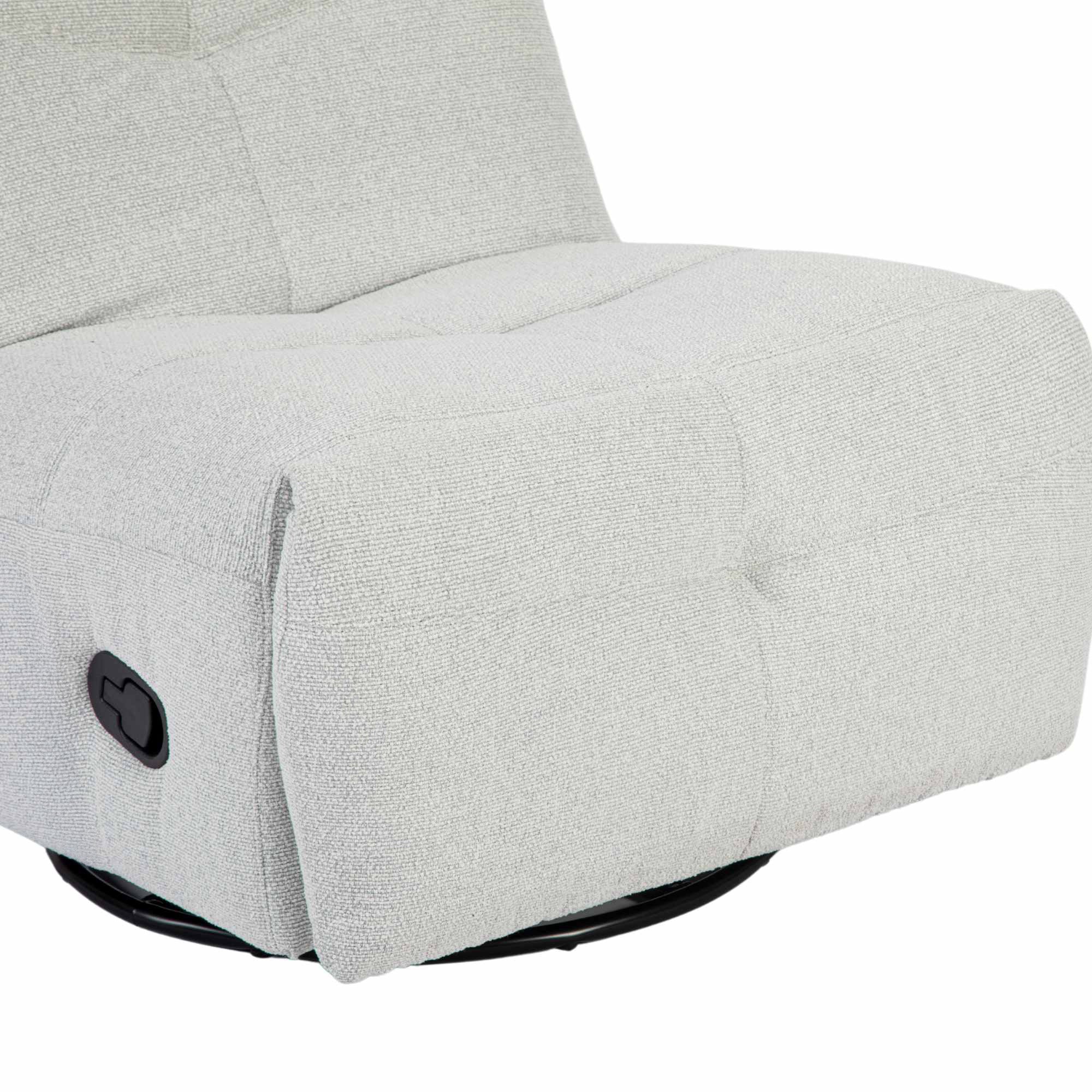 Relaxfauteuil Lazy | Draaibaar |  Light Grey