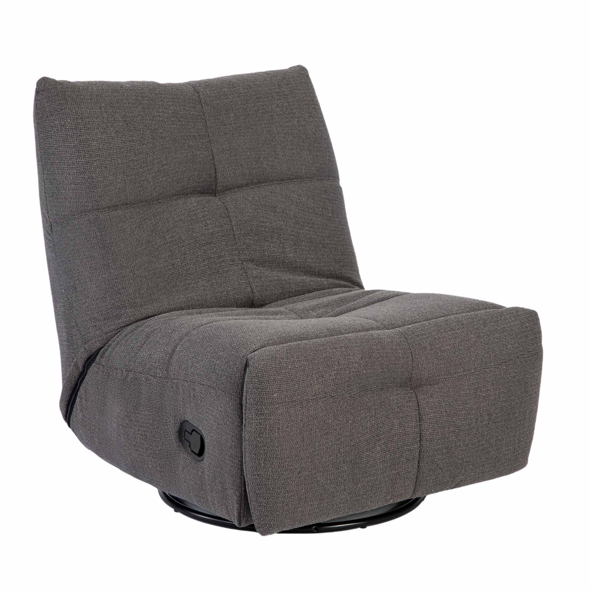 Relaxfauteuil Lazy | Draaibaar | Dark Grey