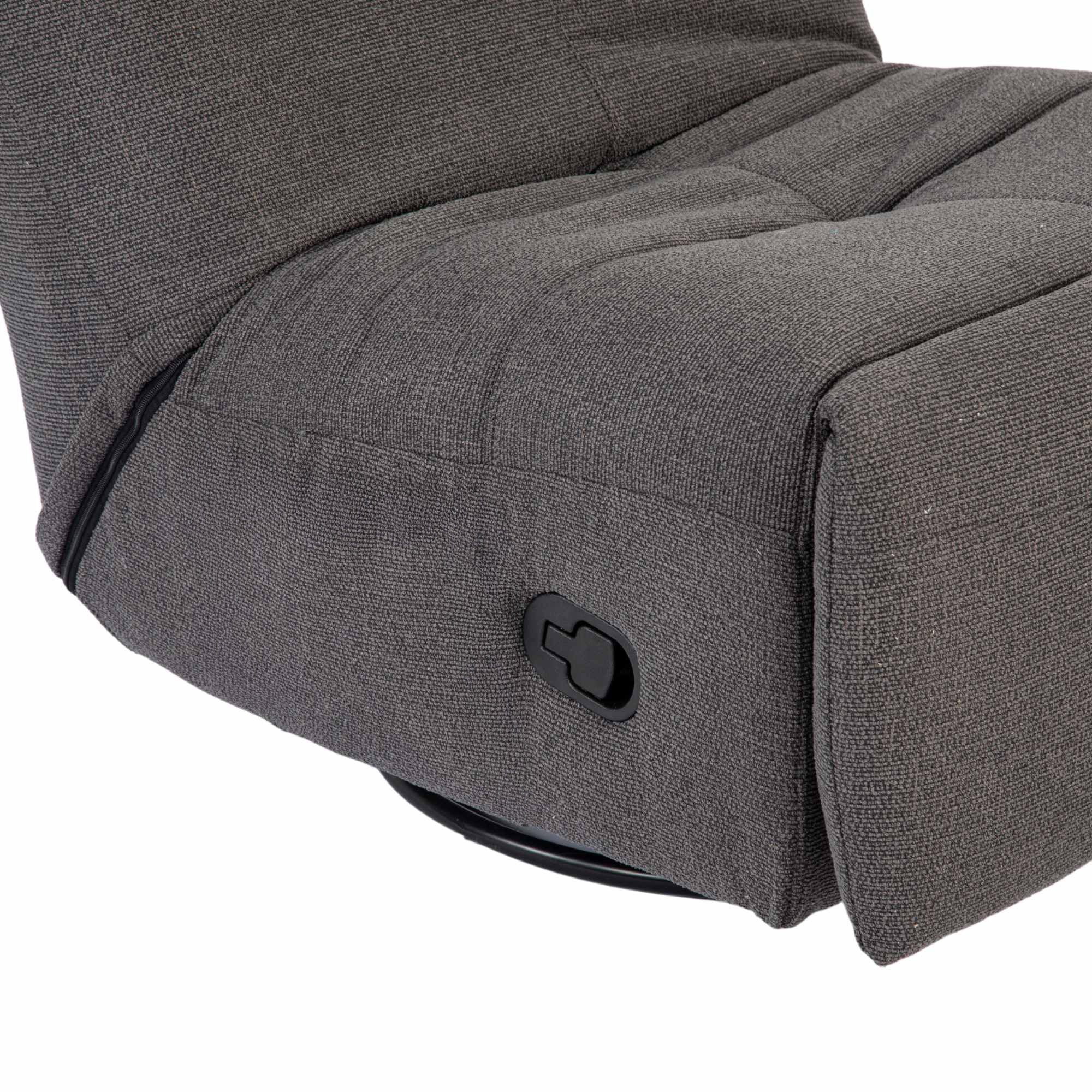 Relaxfauteuil Lazy | Draaibaar | Dark Grey