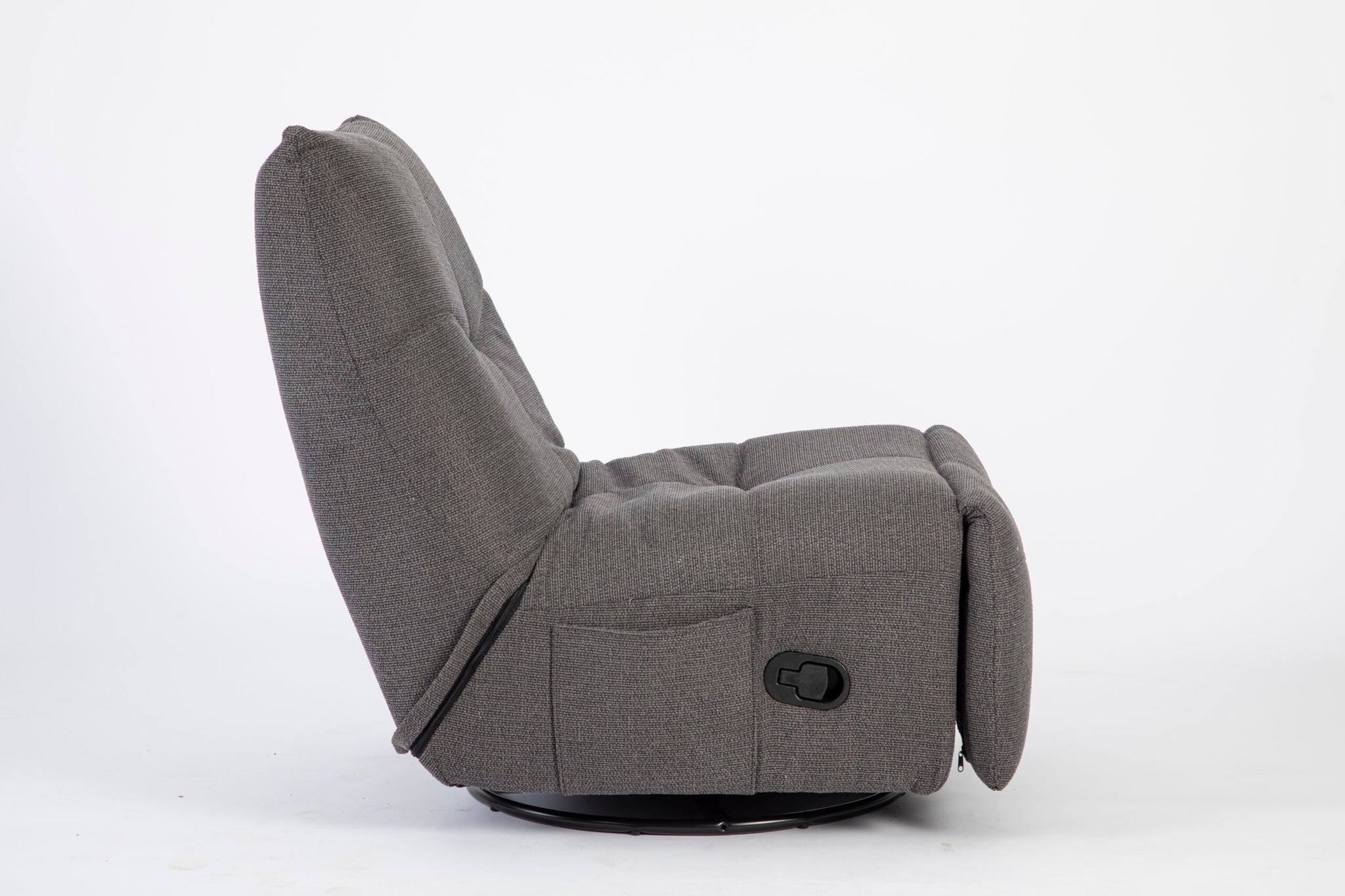 Relaxfauteuil Lazy | Draaibaar | Dark Grey