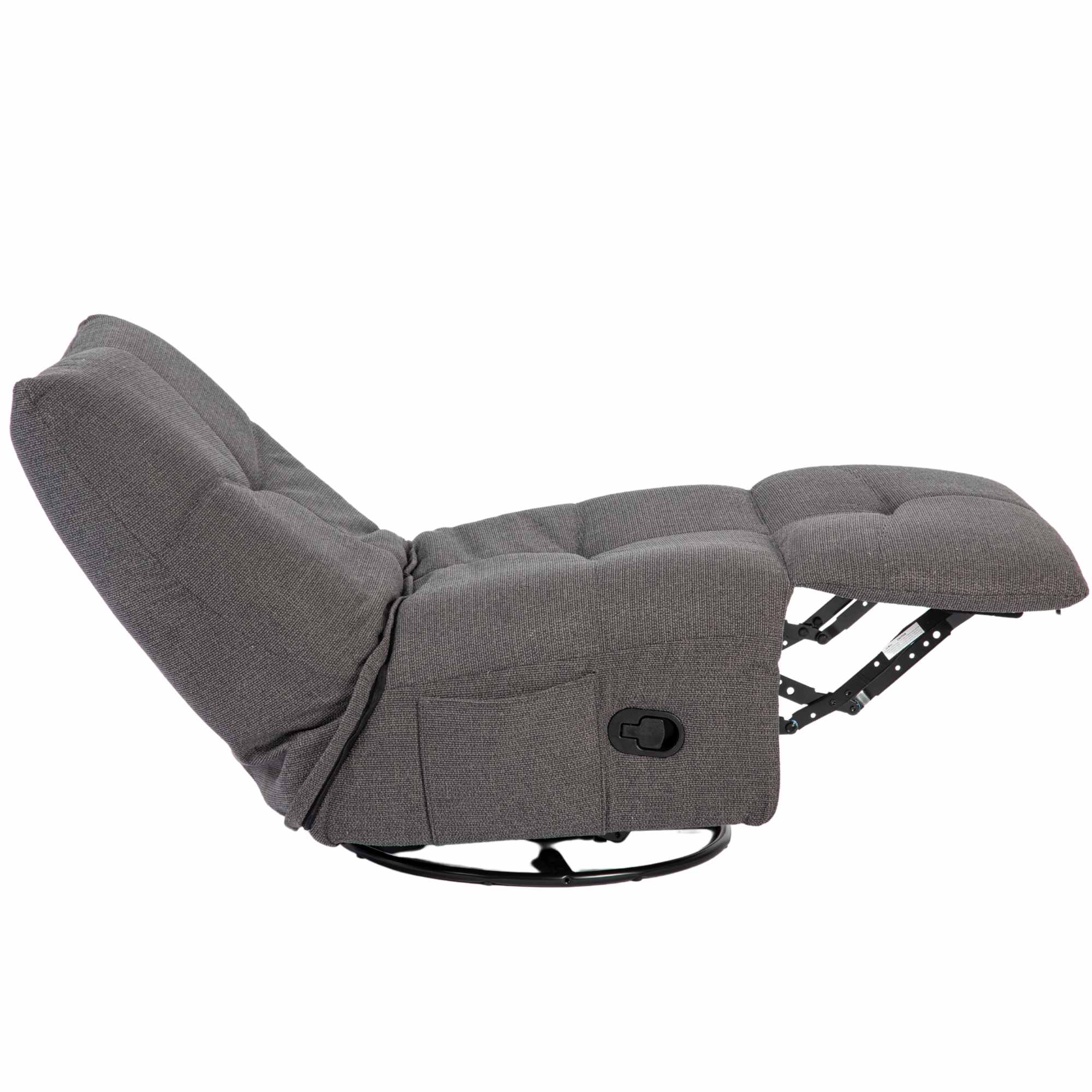 Relaxfauteuil Lazy | Draaibaar | Dark Grey