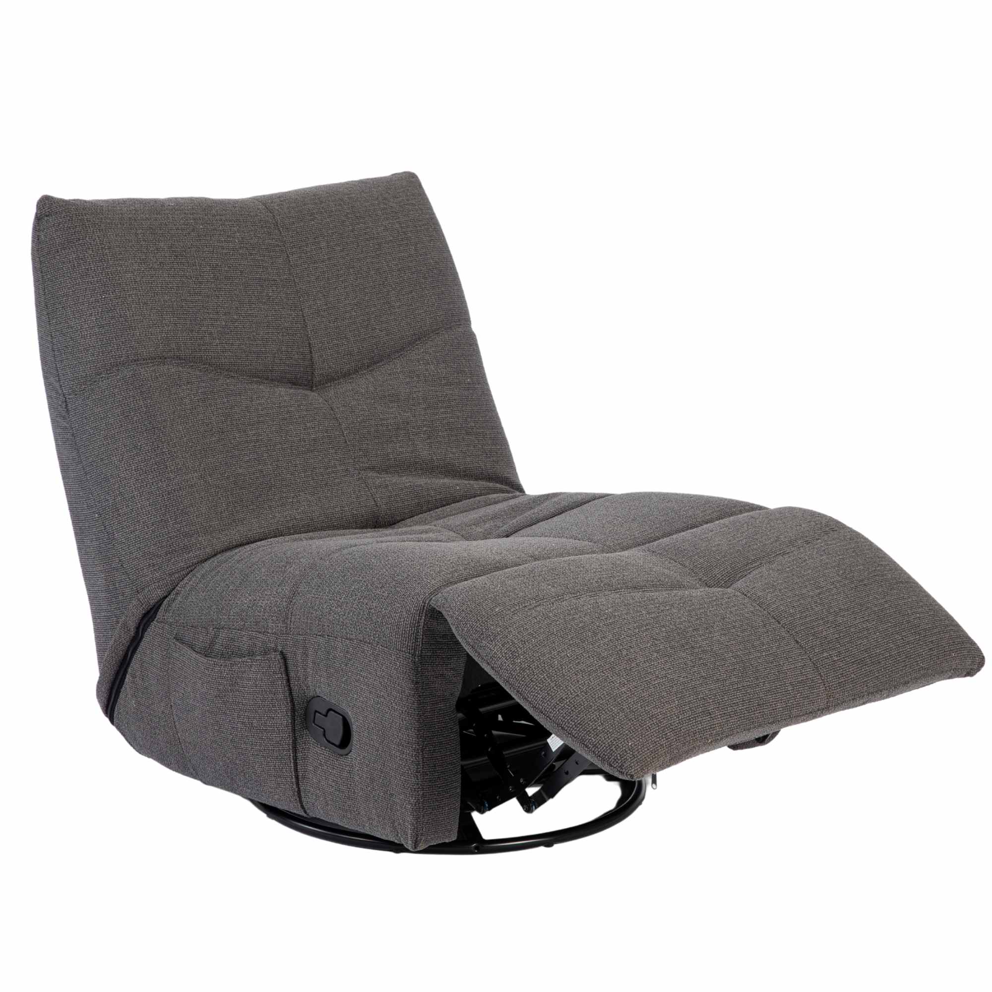 Relaxfauteuil Lazy | Draaibaar | Dark Grey