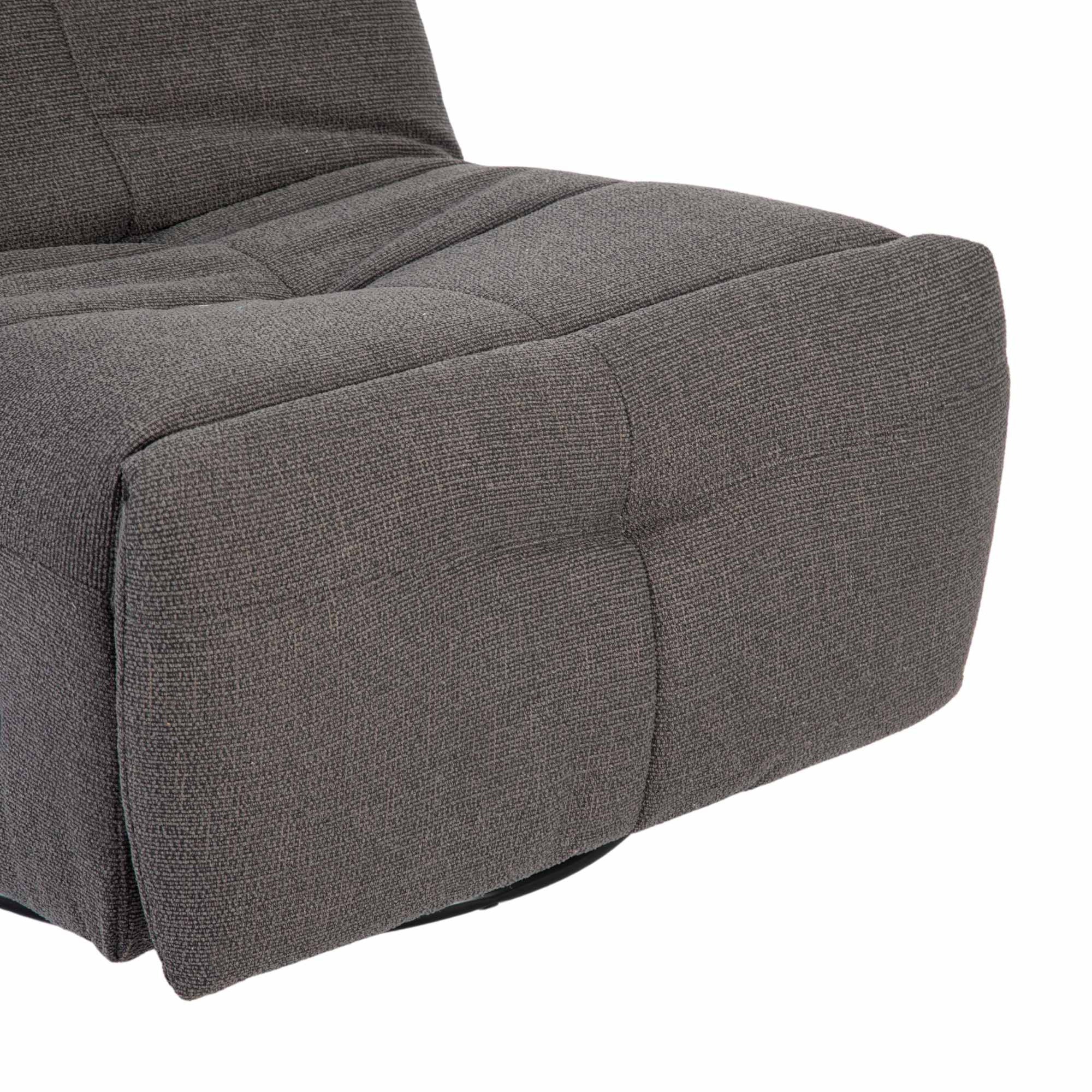 Relaxfauteuil Lazy | Draaibaar | Dark Grey