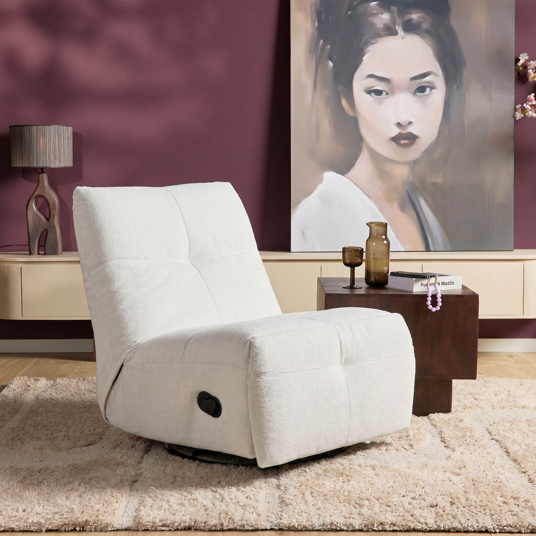 Relaxfauteuil Lazy Off white