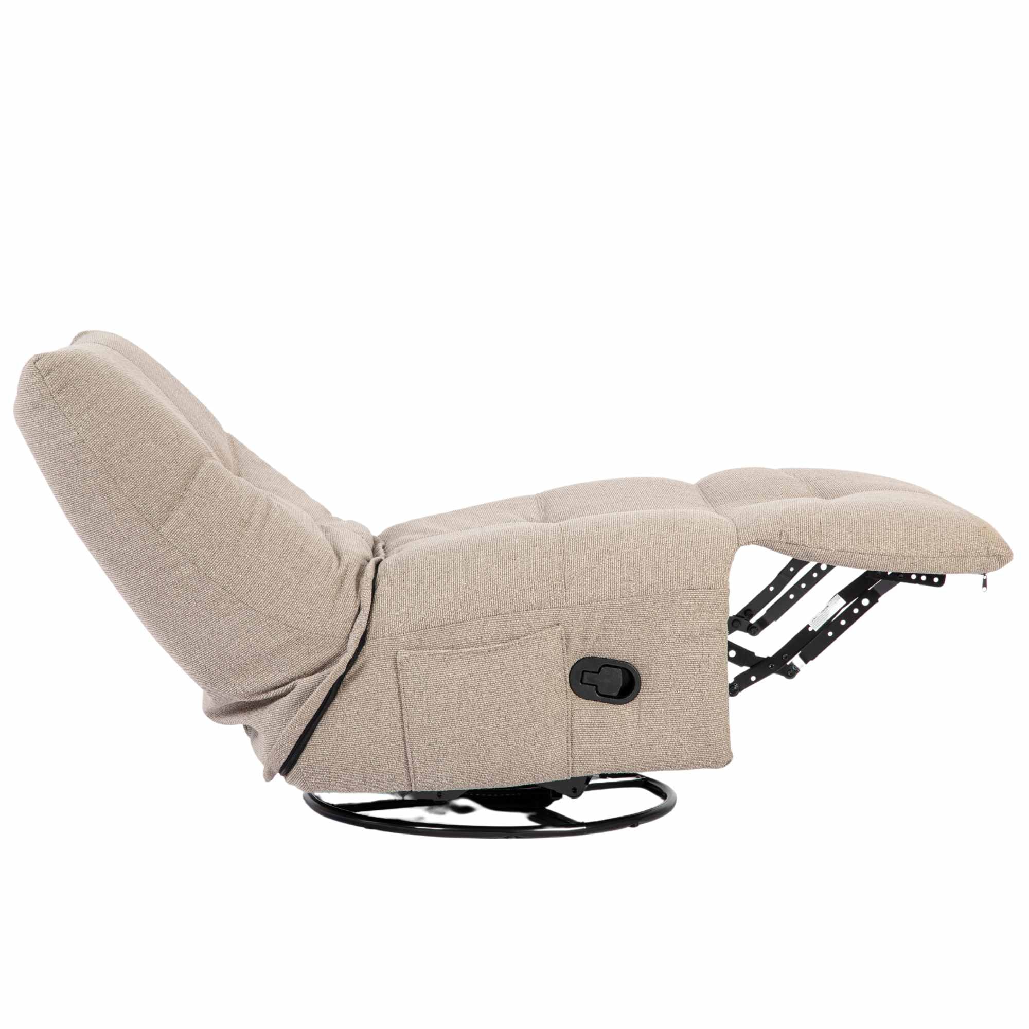 Relaxfauteuil Lazy  I Draaibaar | Taupe