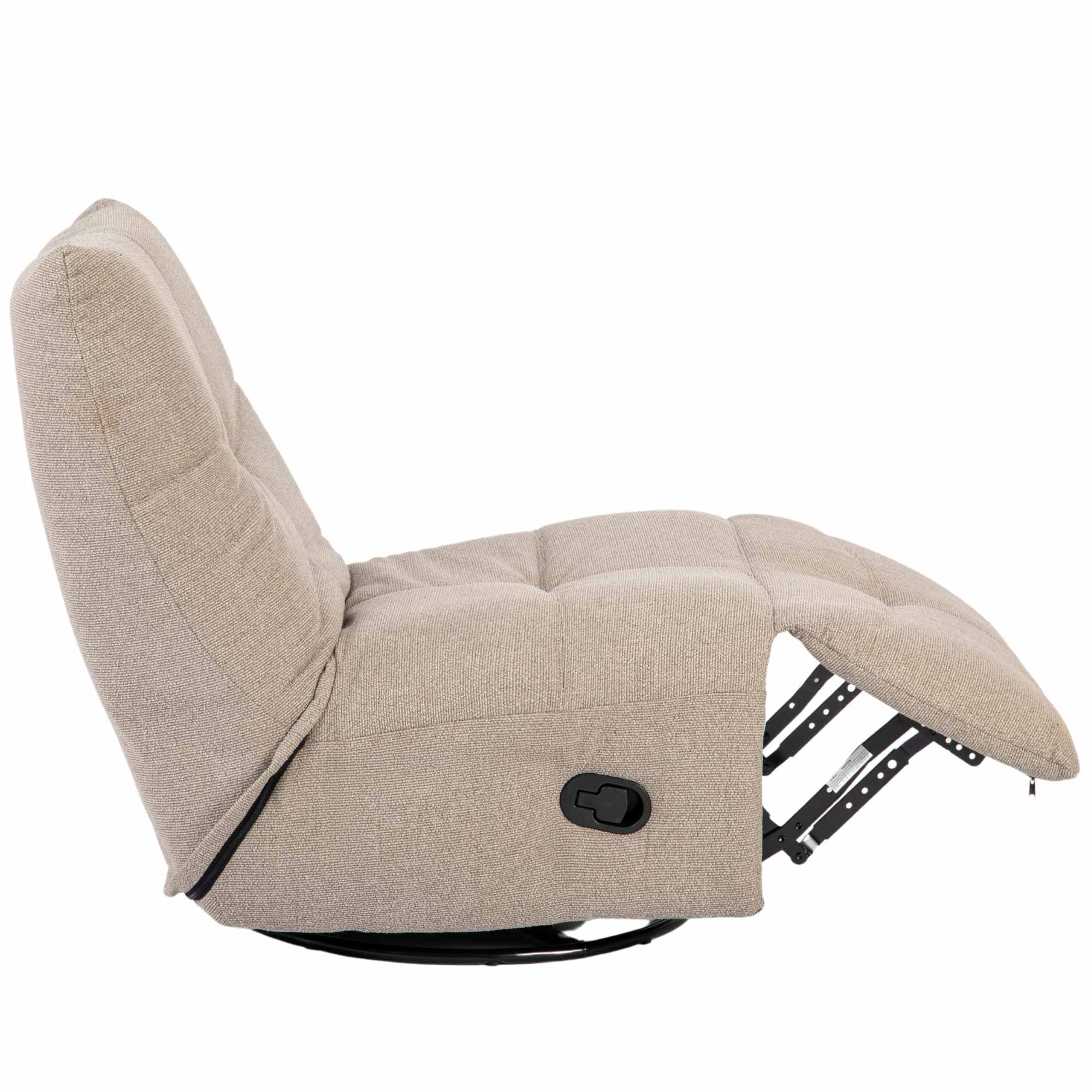 Relaxfauteuil Lazy  I Draaibaar | Taupe