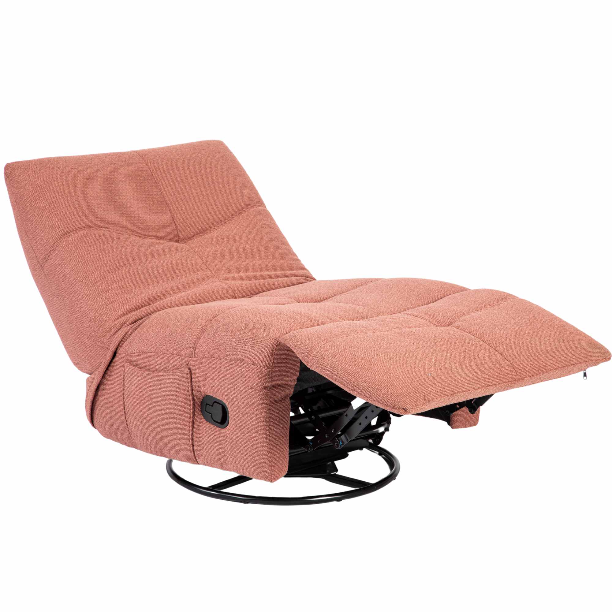 Relaxfauteuil Lazy | Draaibaar |  Pink