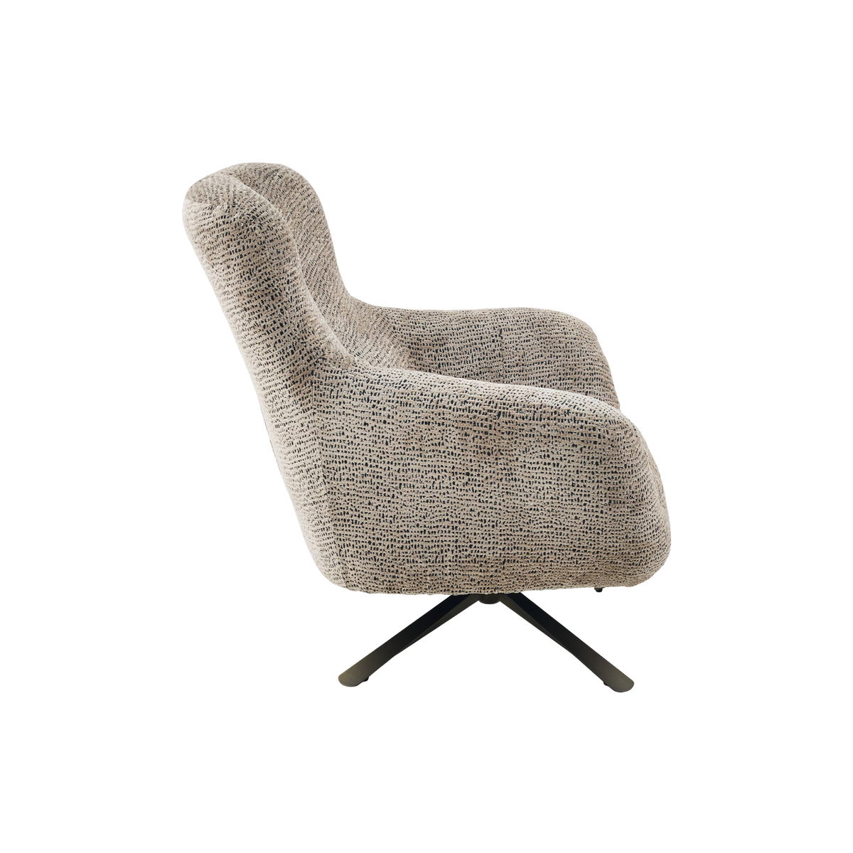 Draaibare Fauteuil Nena Bruin - detailfoto 2