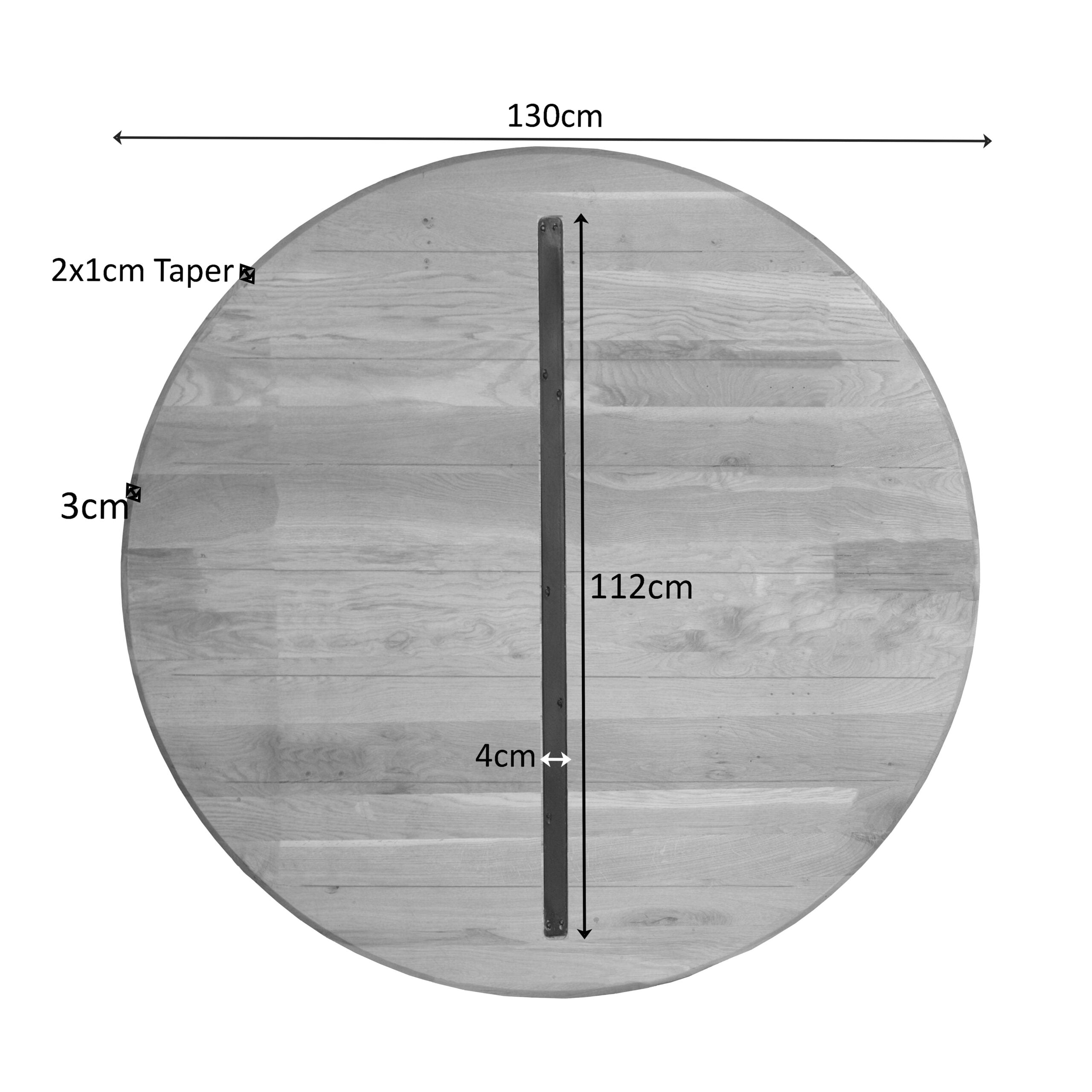 Eiken Blad Ferris 130 cm Naturel