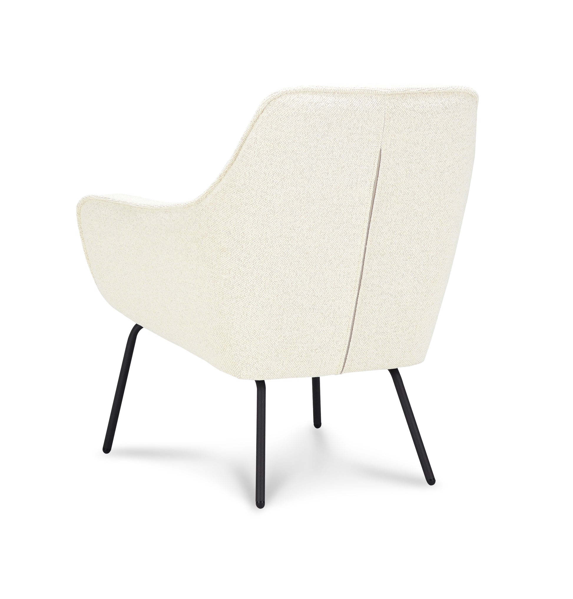 Fauteuil Sacha Stof Mose Natural Legs Black