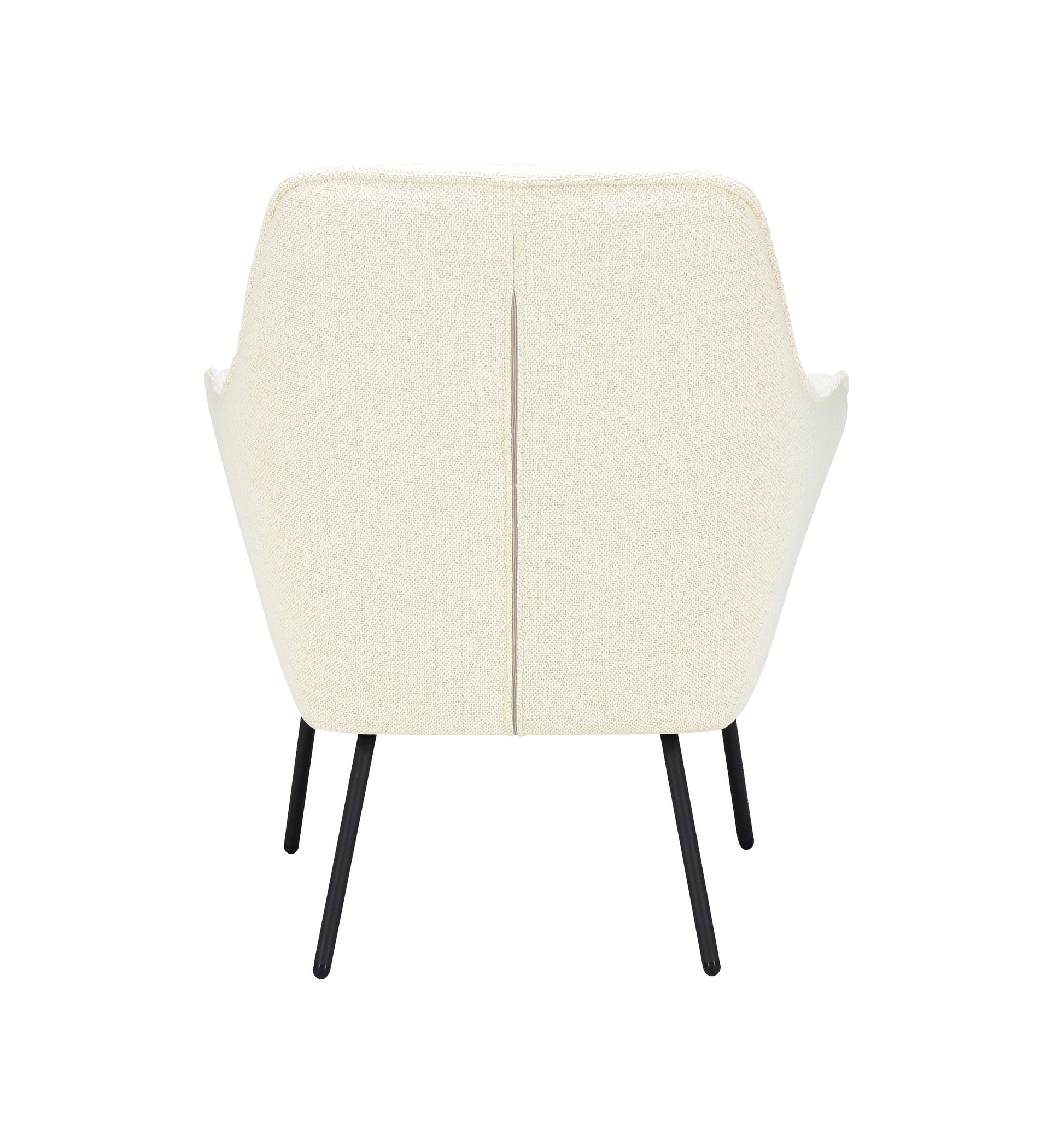 Fauteuil Sacha Stof Mose Natural Legs Black