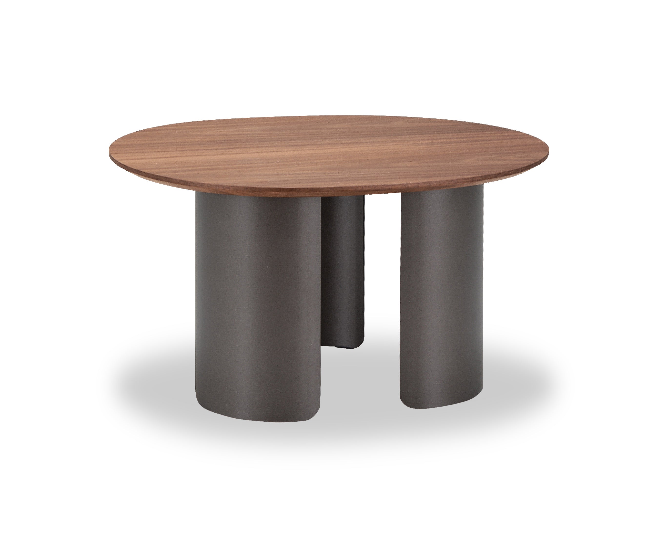 Salontafel Sakura 002 Organisch 70x56x38 Walnoot Poot Bronze