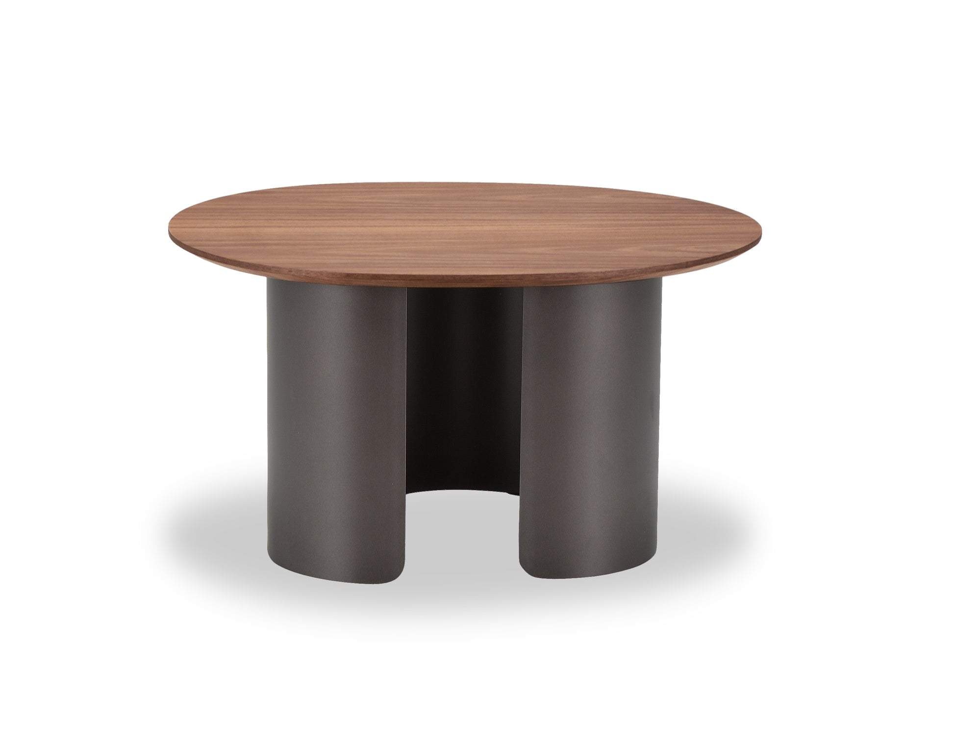 Salontafel Sakura 002 Organisch 70x56x38 Walnoot Poot Bronze