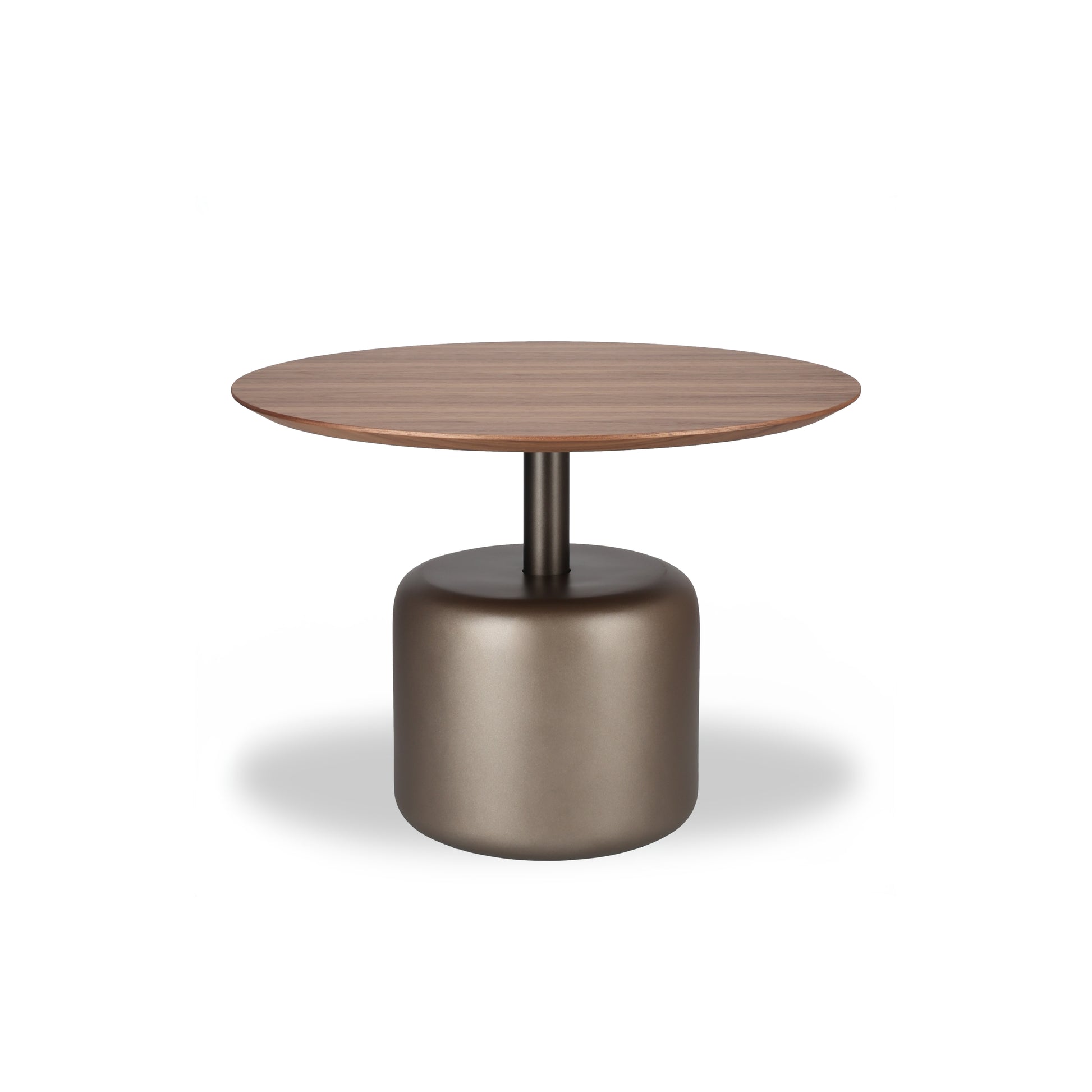 Salontafel Sakura 005 Rond 60x44 Walnoot Poot Cognac