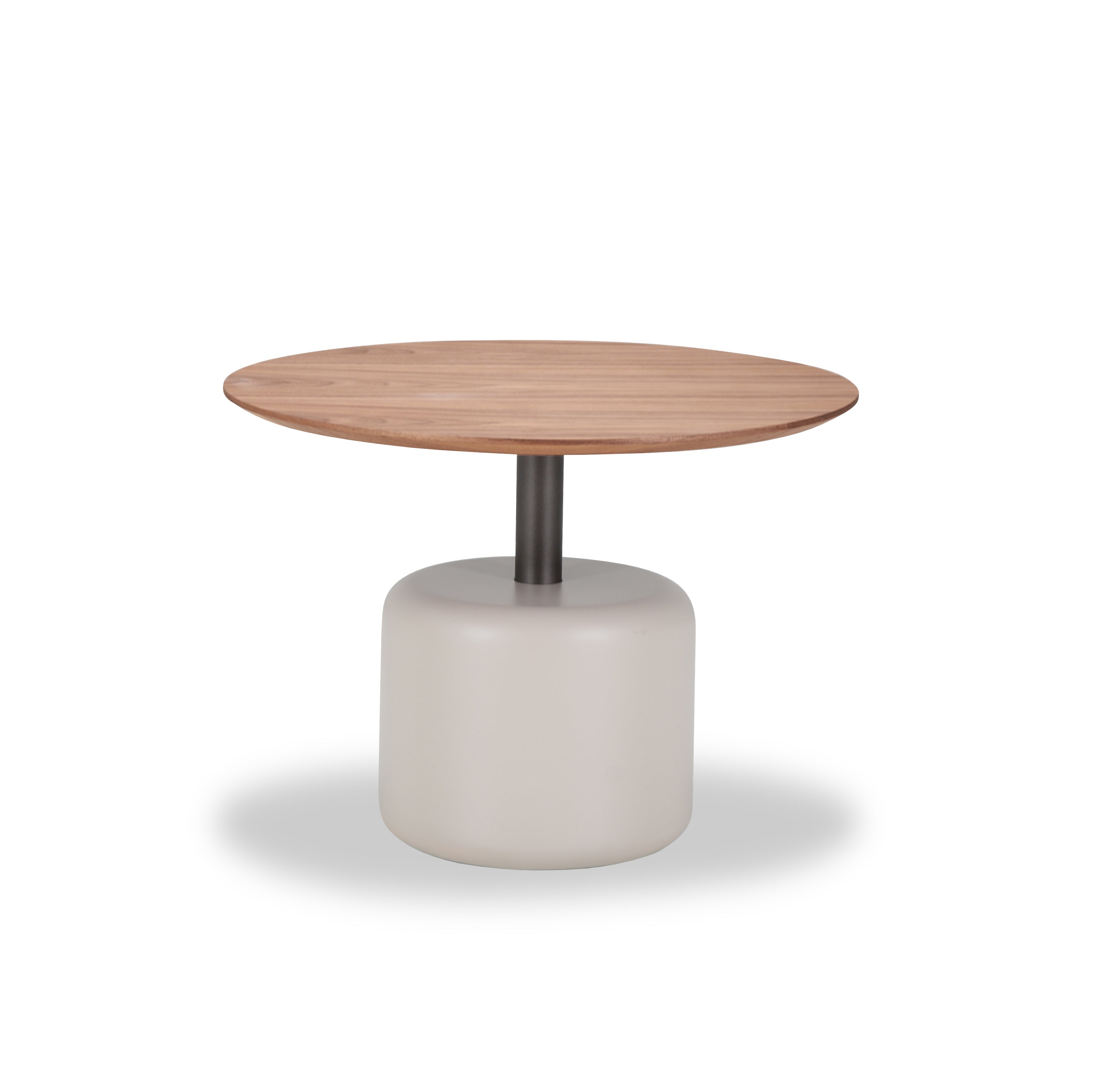 Salontafel Sakura 005 Rond 60x44 Walnoot Poot Cognac