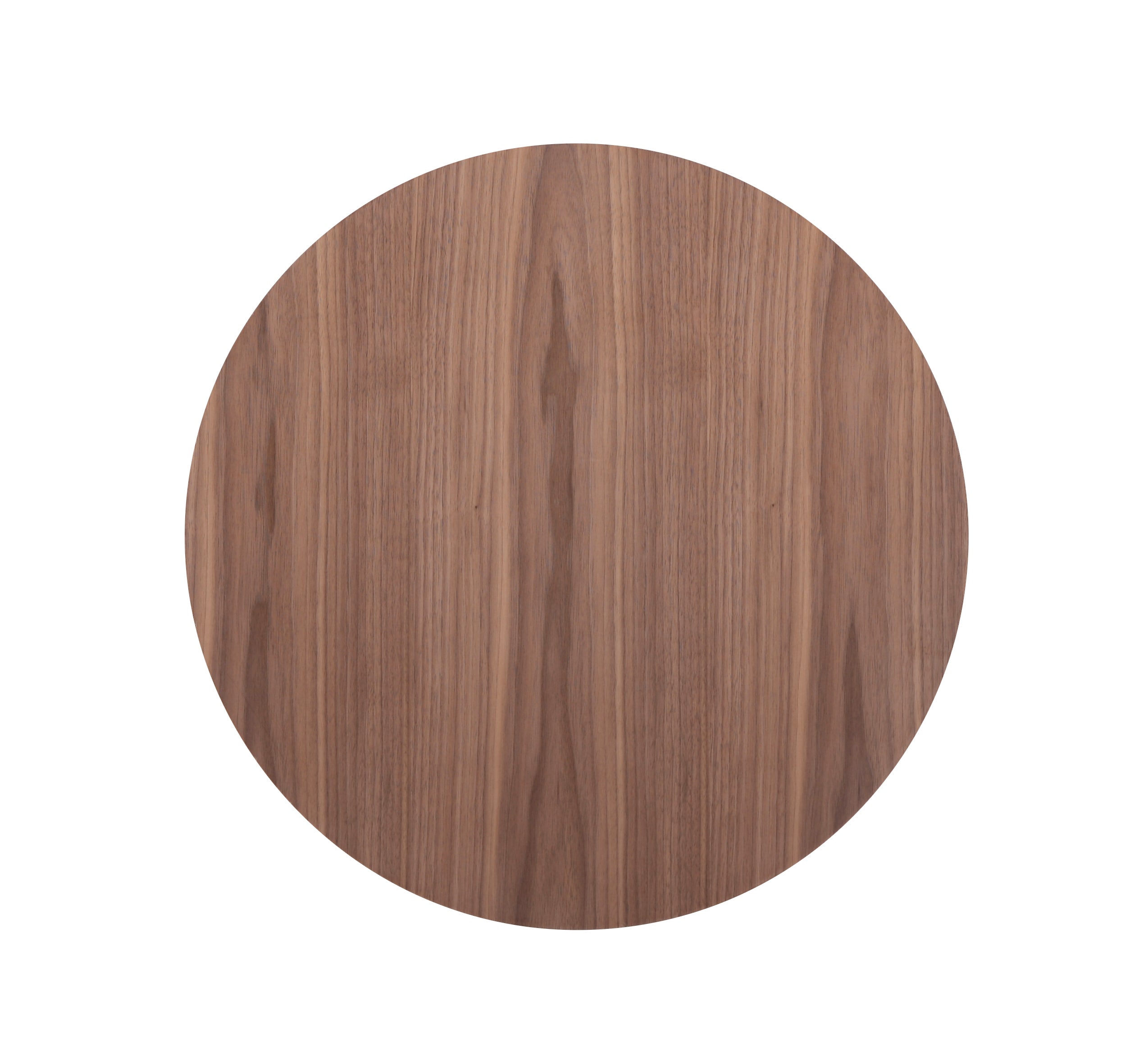 Bijzettafel Sakura 006 Rond 55x53 Walnoot Poot Cognac