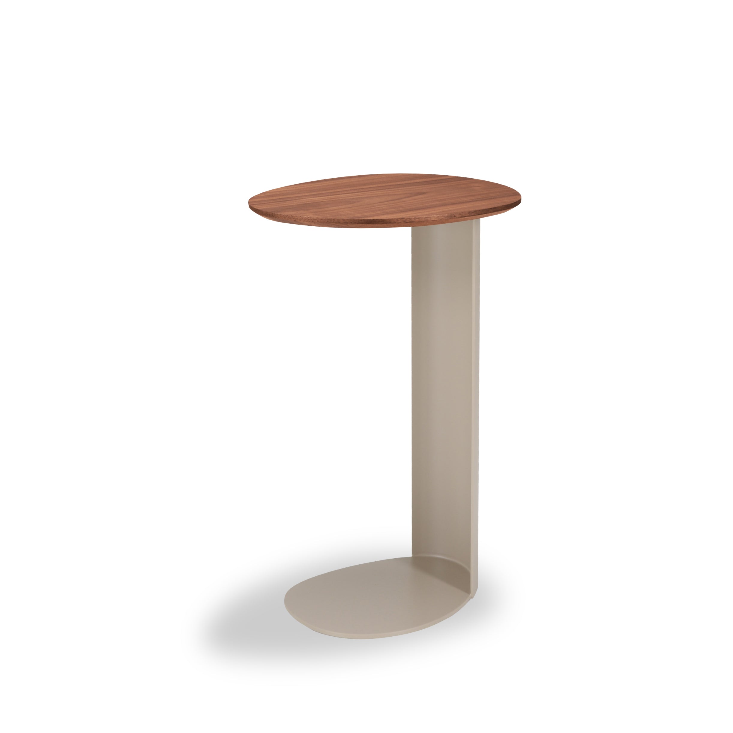 Bijzettafel Sakura 007 Organisch 40x32x65 Walnoot Poot Creme