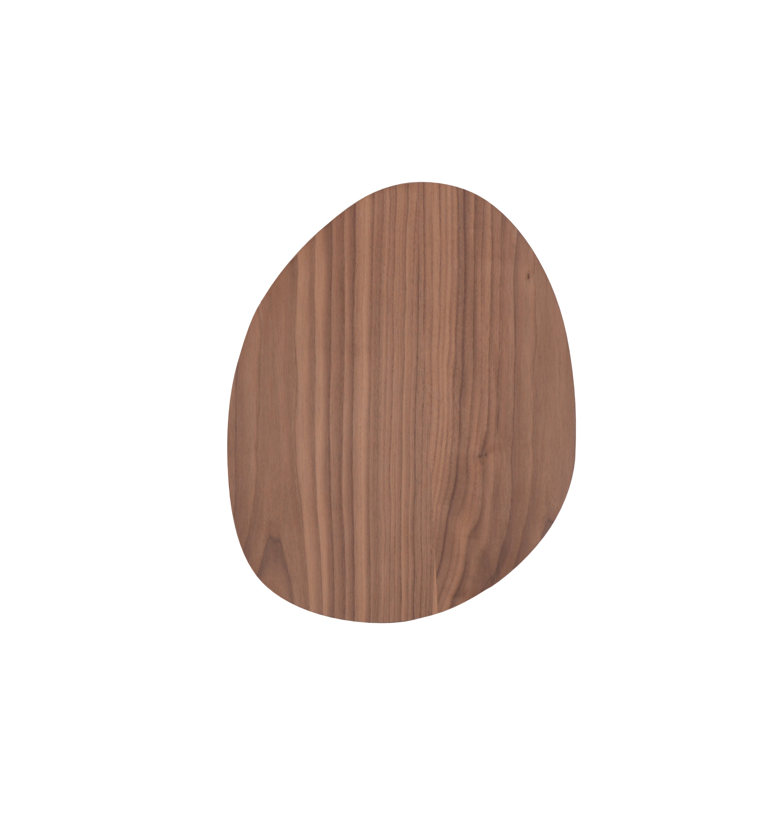 Bijzettafel Sakura 007 Organisch 40x32x65 Walnoot Poot Bronze