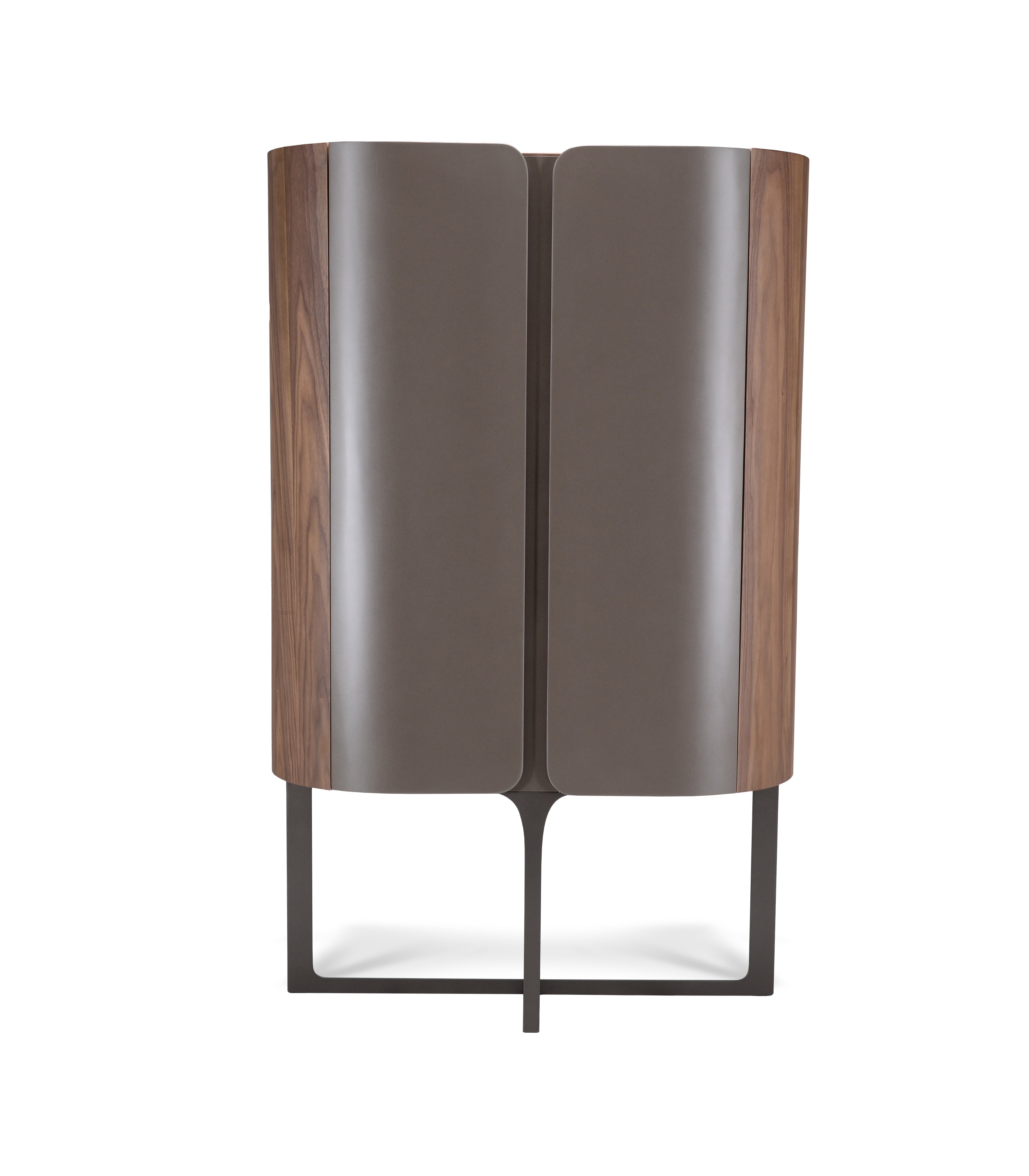 Wandkast Sakura 010 - 100x50x160 Walnoot Poot Creme