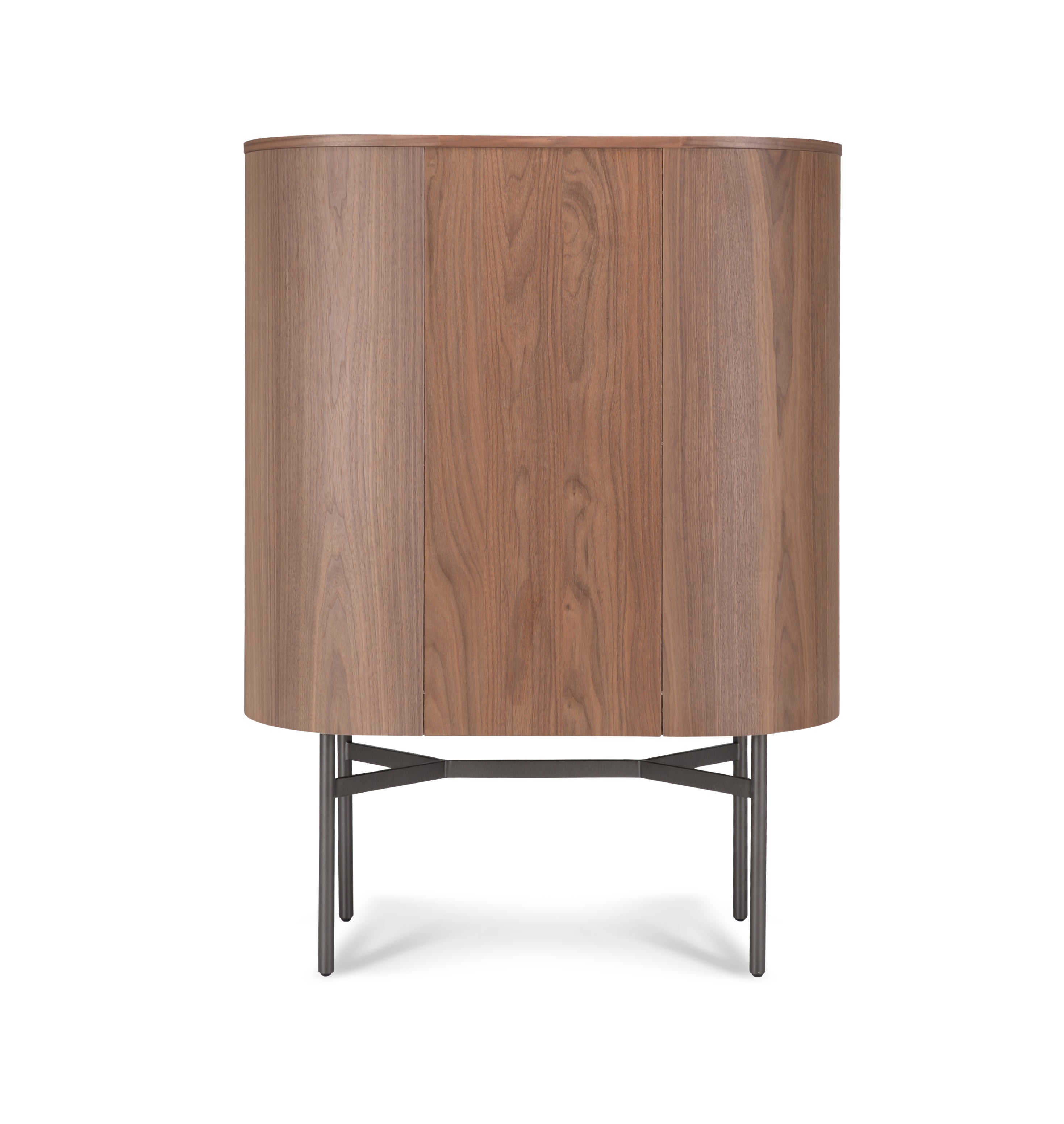 Wandkast Sakura 011 - 95x50x130 Walnoot Poot Creme