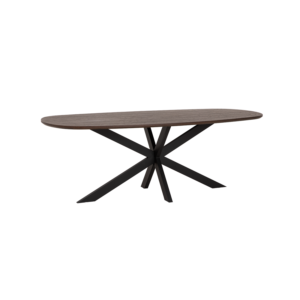 Eetkamertafel – San Marino – Bruin – 220 x 110 x 77 cm – Tower Living