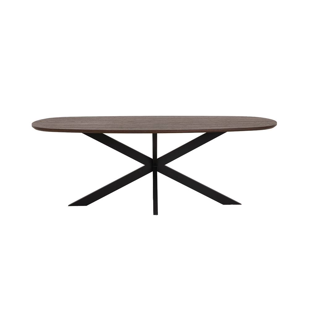 Eetkamertafel – San Marino – Bruin – 220 x 110 x 77 cm – Tower Living
