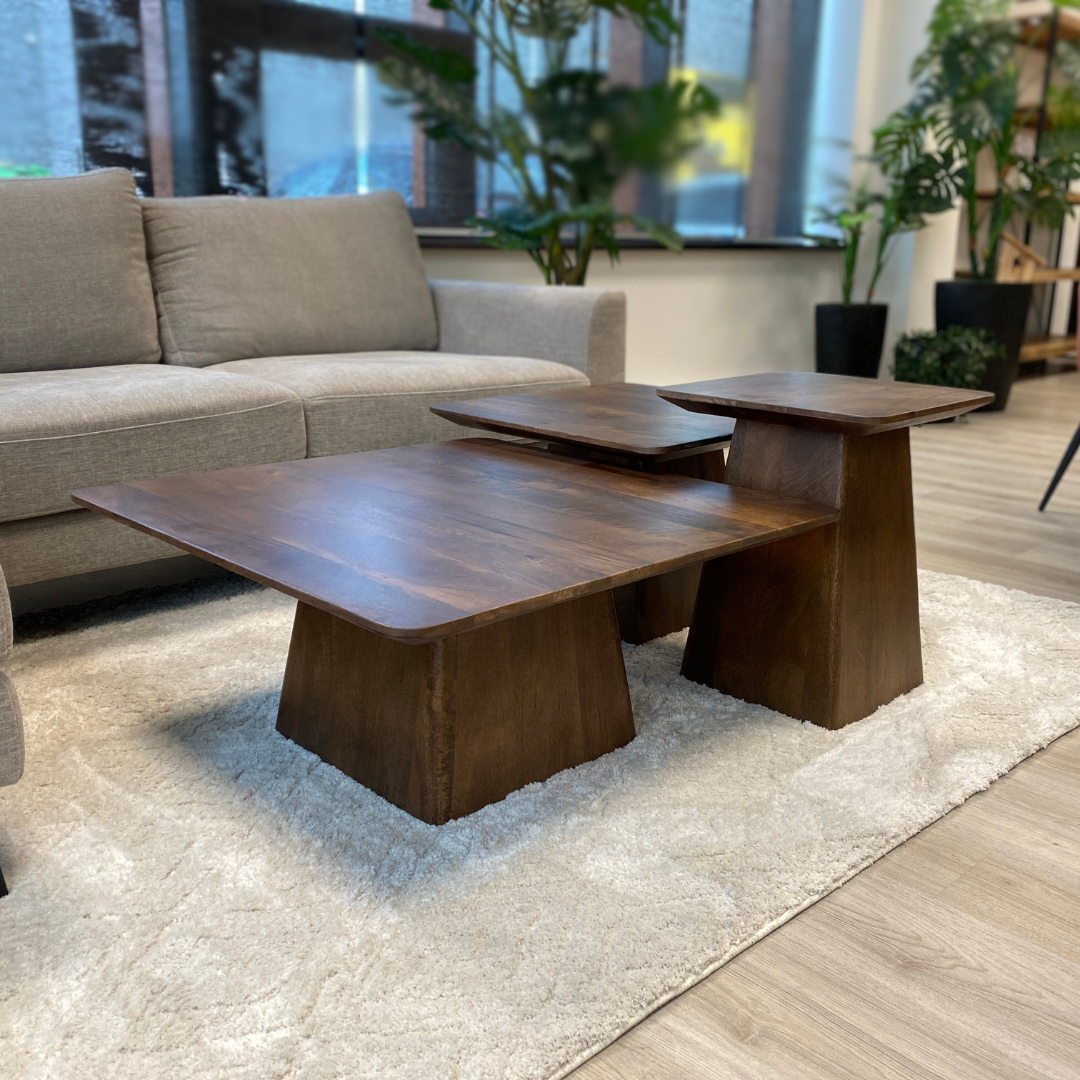 Salontafel Vierkant 60x60cm Walnoot