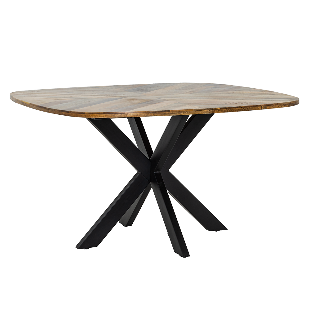 Eetkamertafel – Silvi – Naturel – 130 x 130 x 78 cm – Tower Living