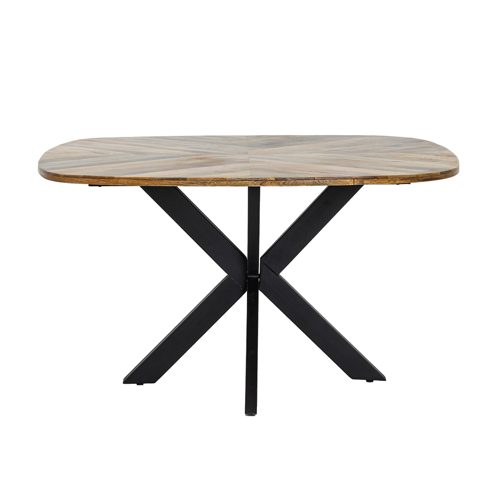 Eetkamertafel – Silvi – Naturel – 130 x 130 x 78 cm – Tower Living