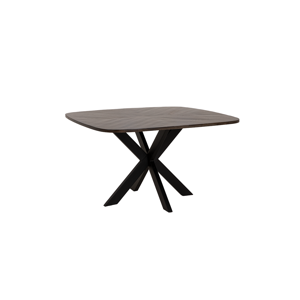 Eetkamertafel – Silvi – Bruin – 130 x 130 x 78 cm – Tower Living