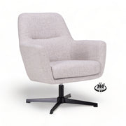 Fauteuil Skye Stof Oasis Shell Draaivoet Zwart