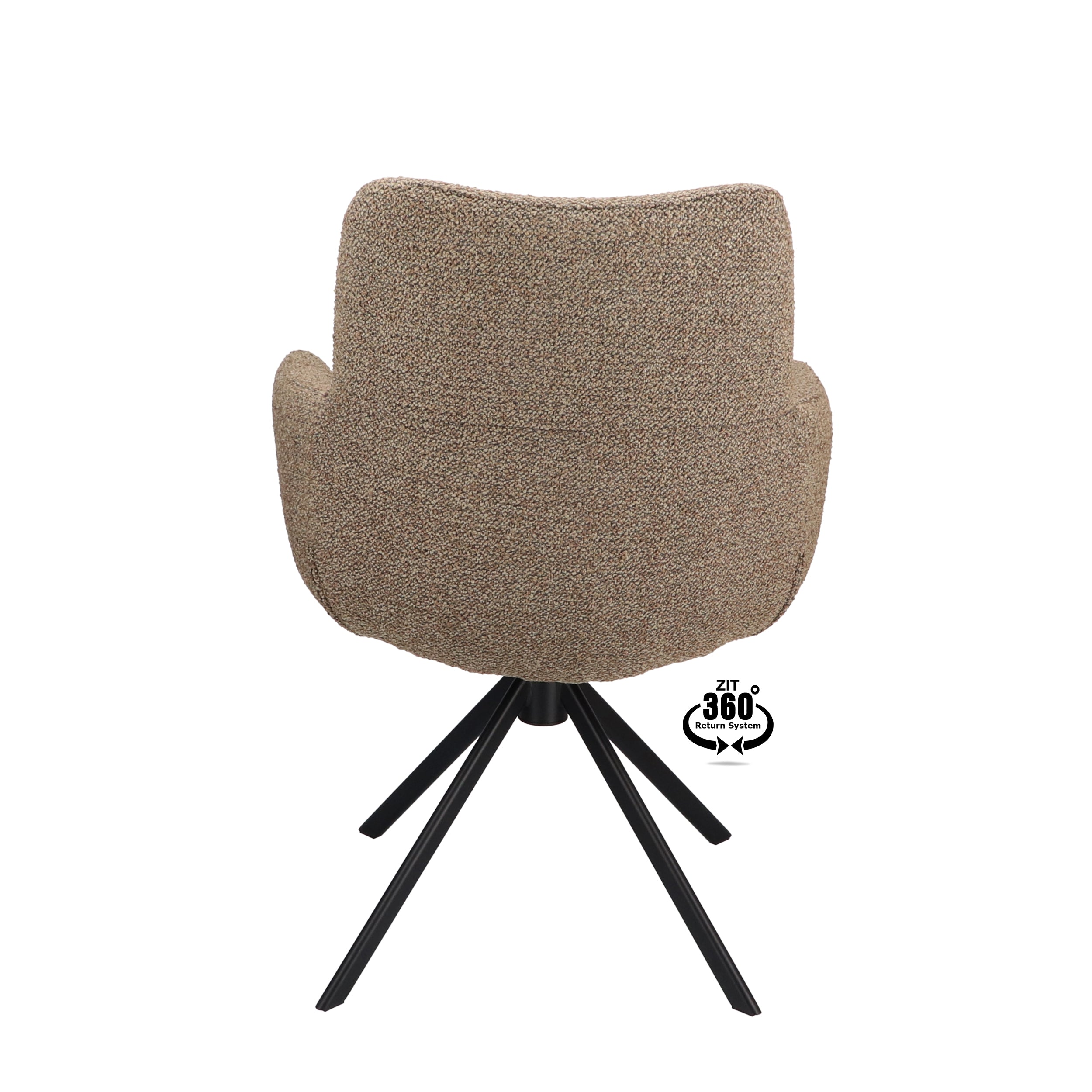 Armstoel Soho Microleder Bull Graphite Leg Black 360° Return-system