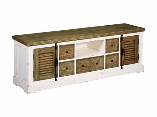 TV-Meubel – Amanda – Wit – 190 x 65 cm – Tower Living
