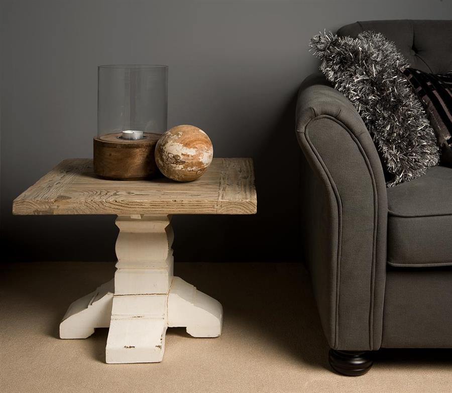 Bijzettafel – Amanda – Wit – 60 x 60 x 45 cm – Tower Living