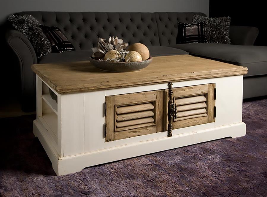 Salontafel – Amanda – Wit – 135 x 75 x 50 cm – Tower Living