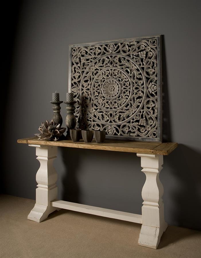 Haltafel – Amanda – Wit – 145 x 40 x 78 cm – Tower Living