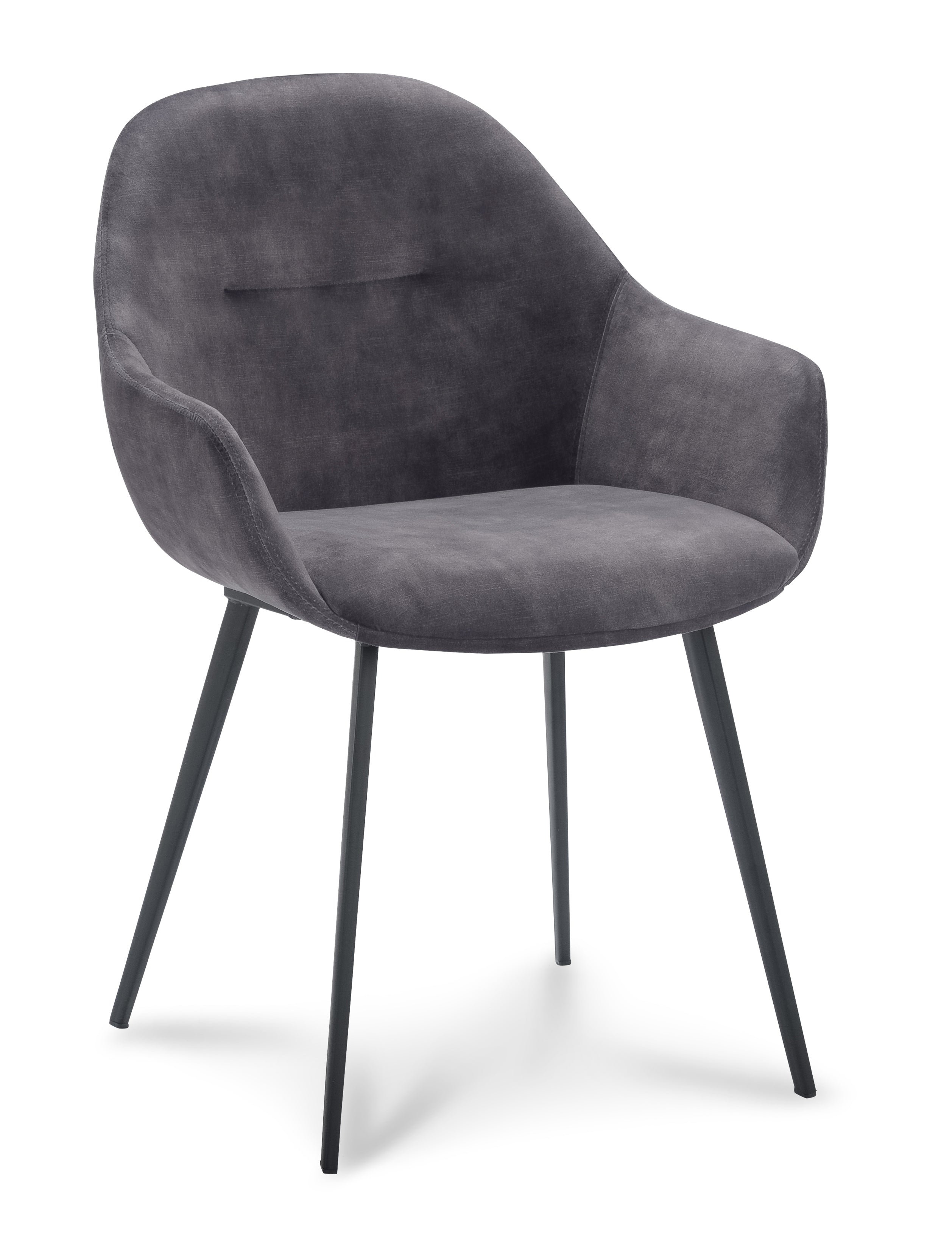 Armstoel Taylor Stof Adore Anthracite Leg Black