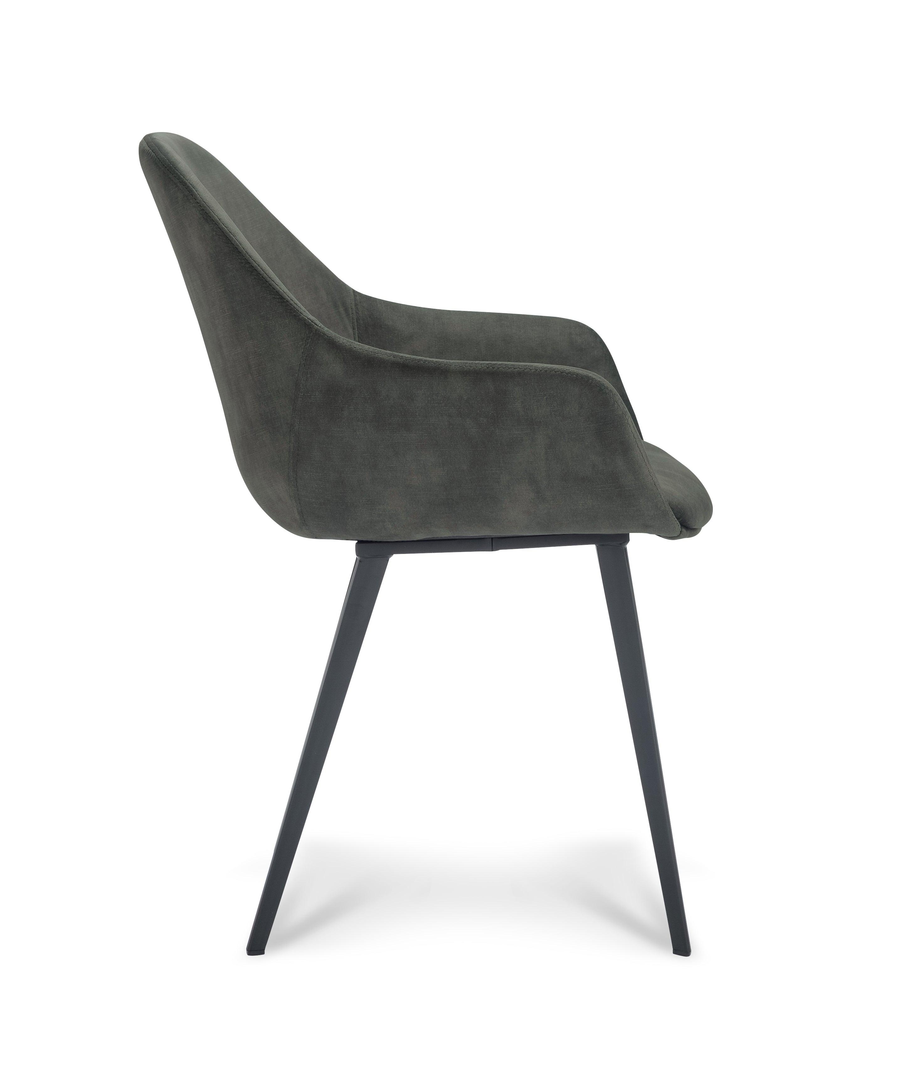 Armstoel Taylor Stof Adore Anthracite Leg Black