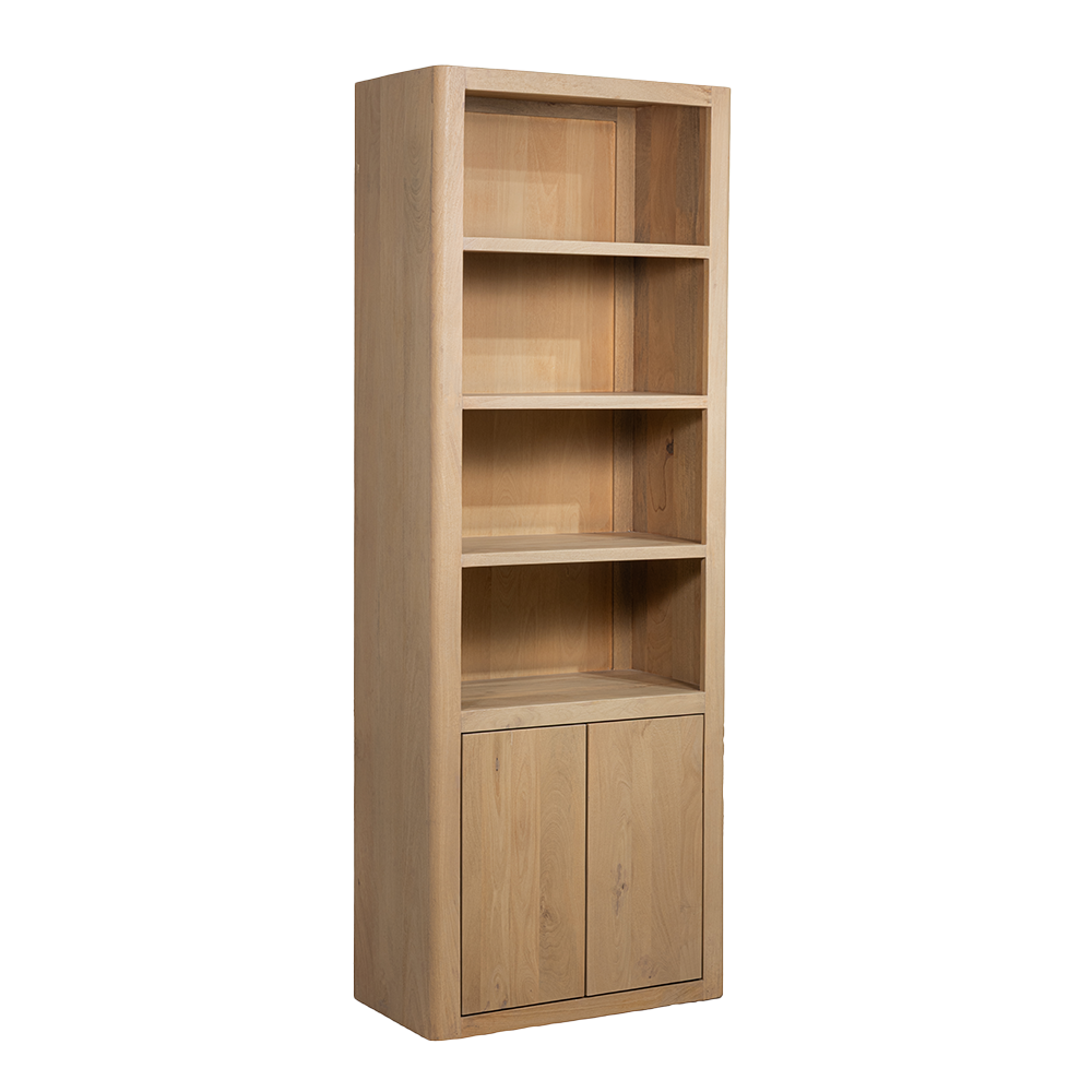 Boekenkast – Tenna – Naturel – 80 x 220 cm – Tower Living