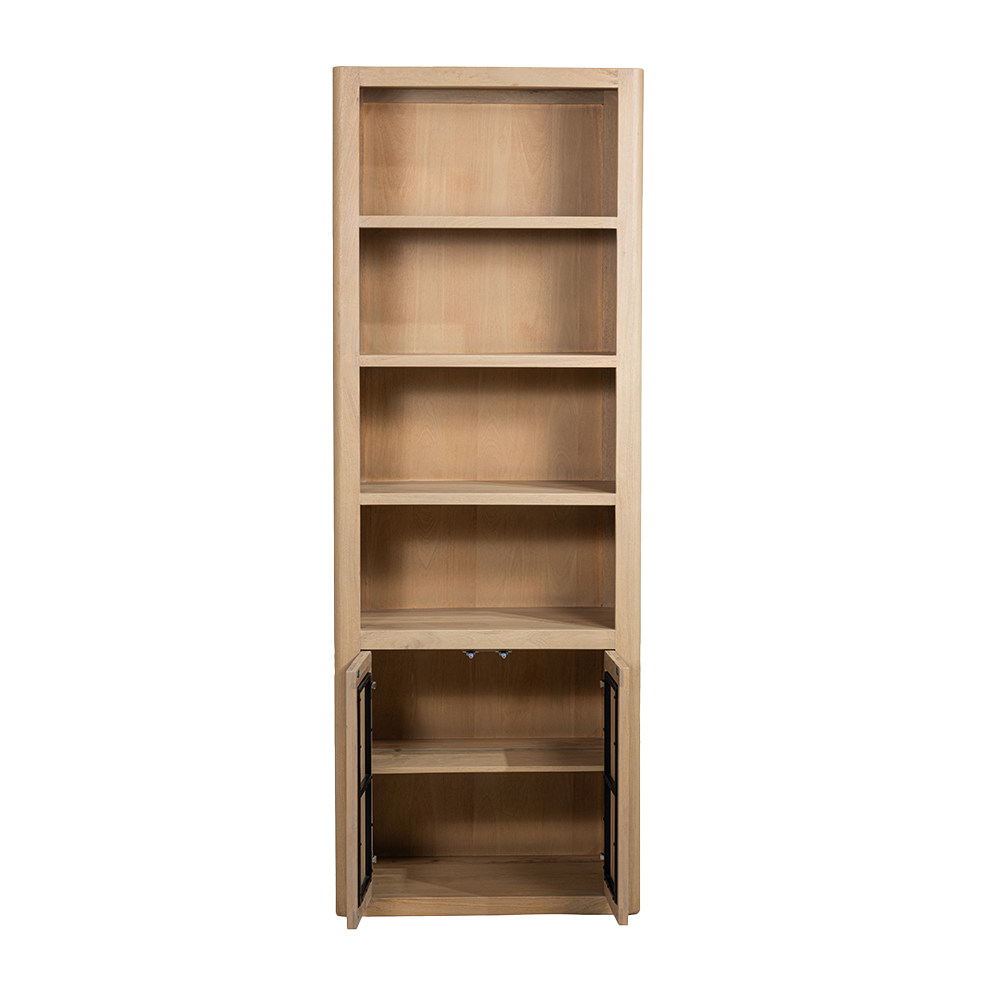 Boekenkast – Tenna – Naturel – 80 x 220 cm – Tower Living