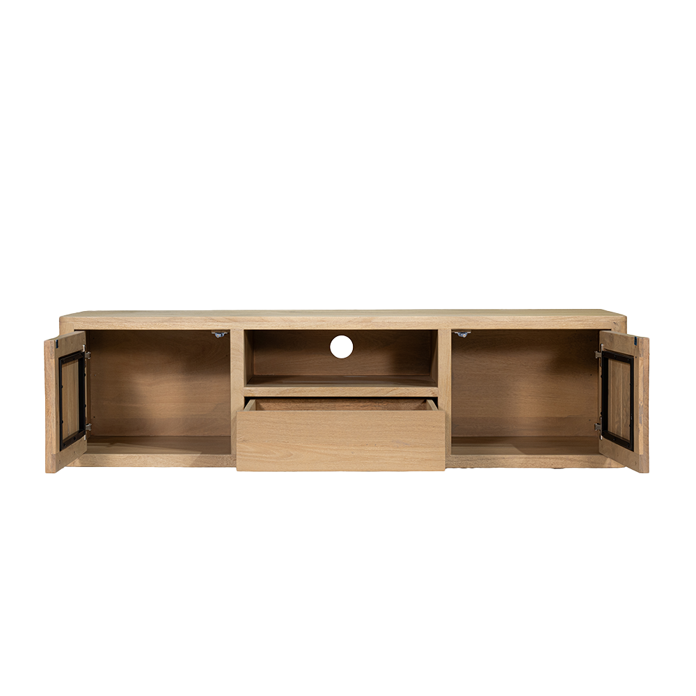 TV-Meubel – Tenna – Naturel – 150 x 40 cm – Tower Living