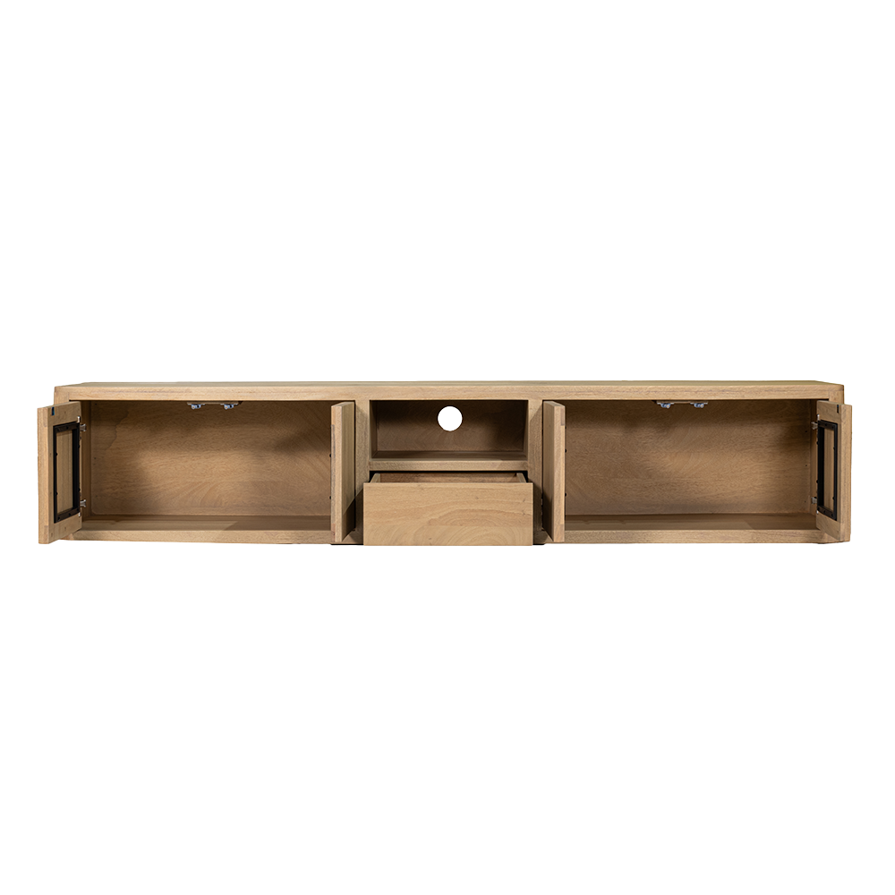 TV-Meubel – Tenna – Naturel – 200 x 40 cm – Tower Living