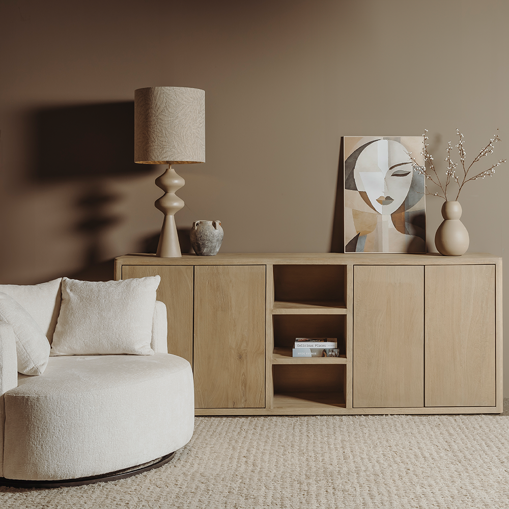 Dressoir – Tenna – Naturel – 220 x 85 cm – Tower Living