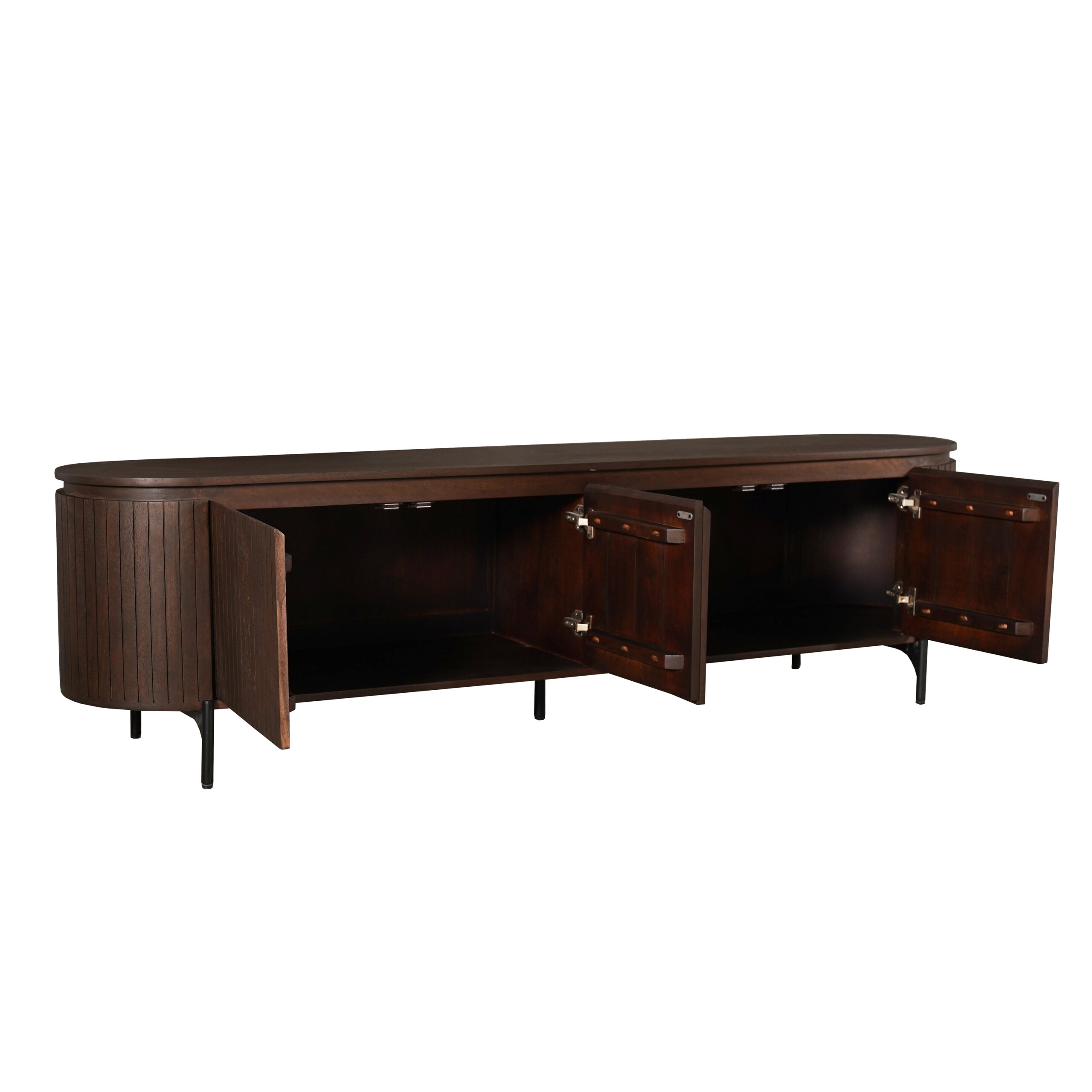 Tv-meubel Solana Bruin Mangohout 210 cm