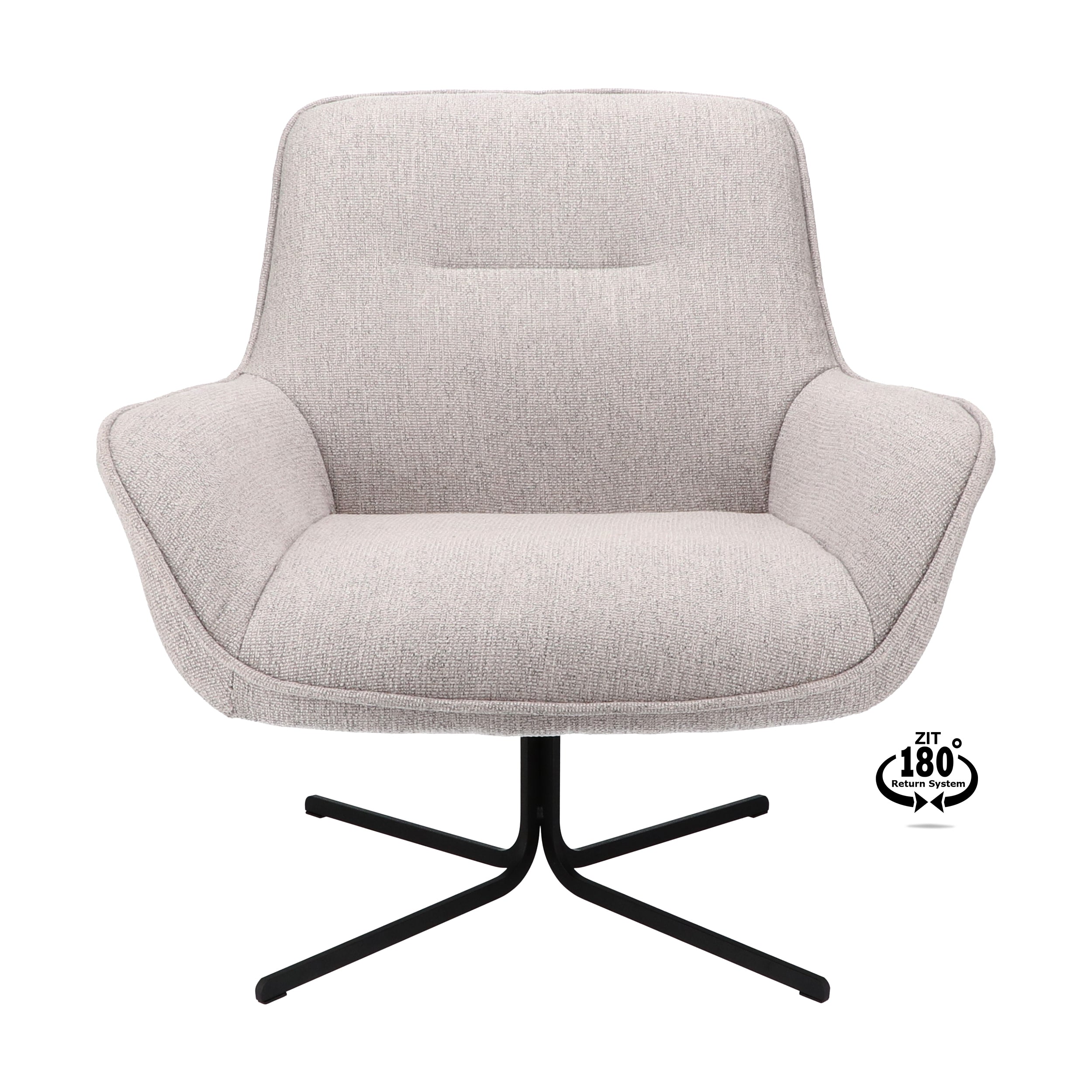 Fauteuil Unic Stof Leaf Steel Poot Black (return System)